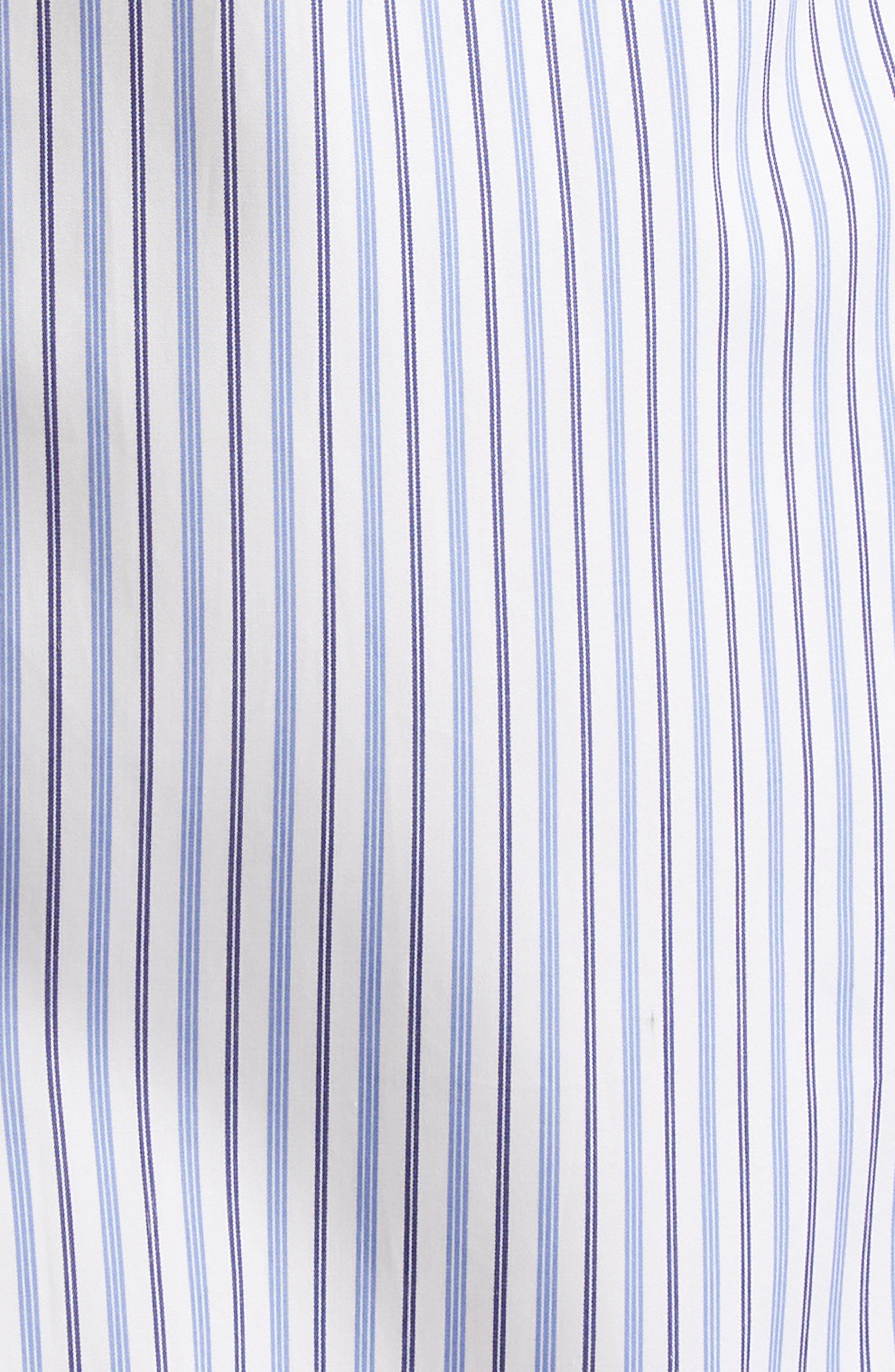 Stella McCartney Mixed Stripe Long Sleeve Cotton Shirtdress in Multicolor Blue at Nordstrom - 6