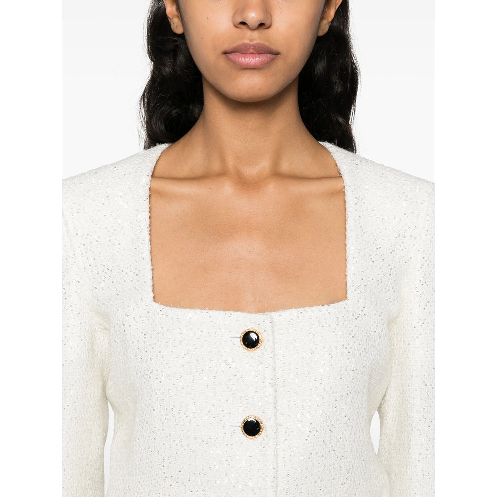 Alessandra Rich White Jackets - Tweed Jackets Women - 2