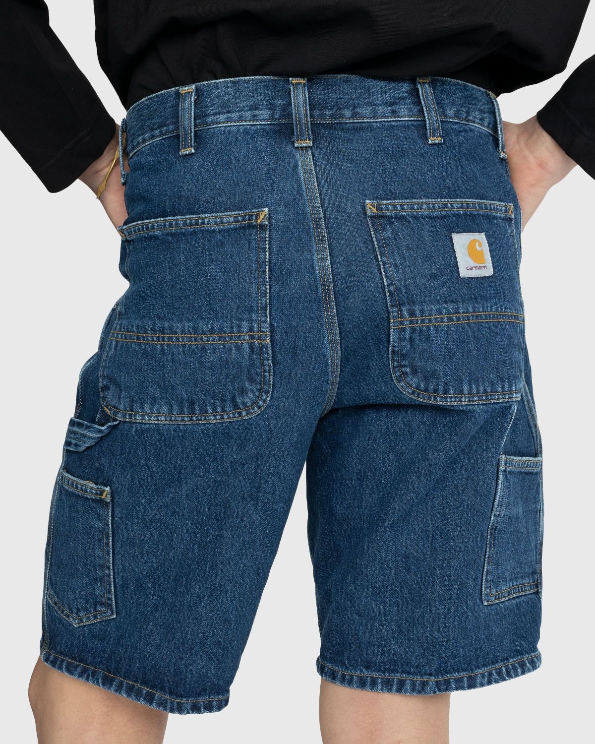 Carhartt WIP – Single Knee Short Stonewashed Blue - 8