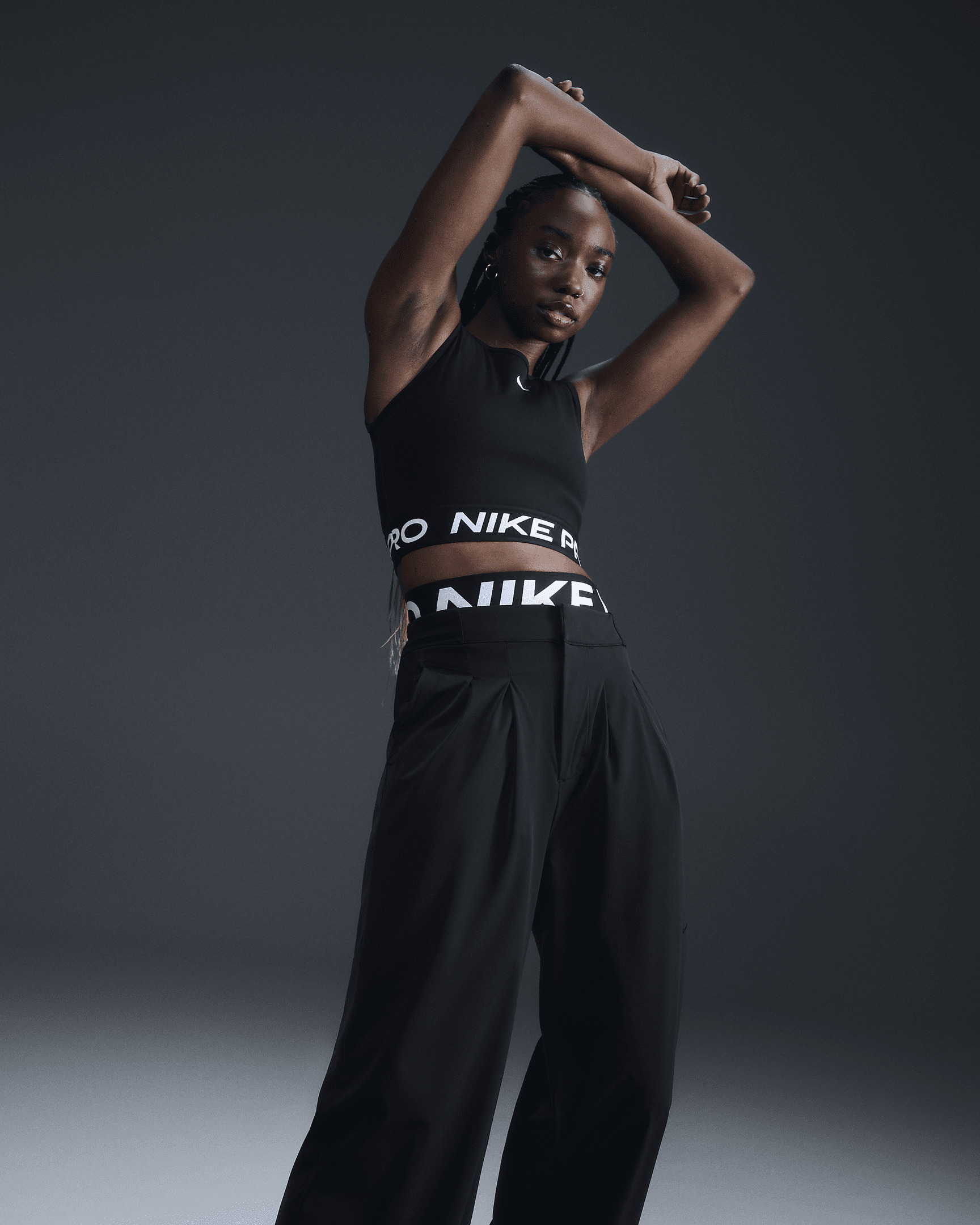 Nike Pro Women's Dri-FIT Cropped Tank Top - 2