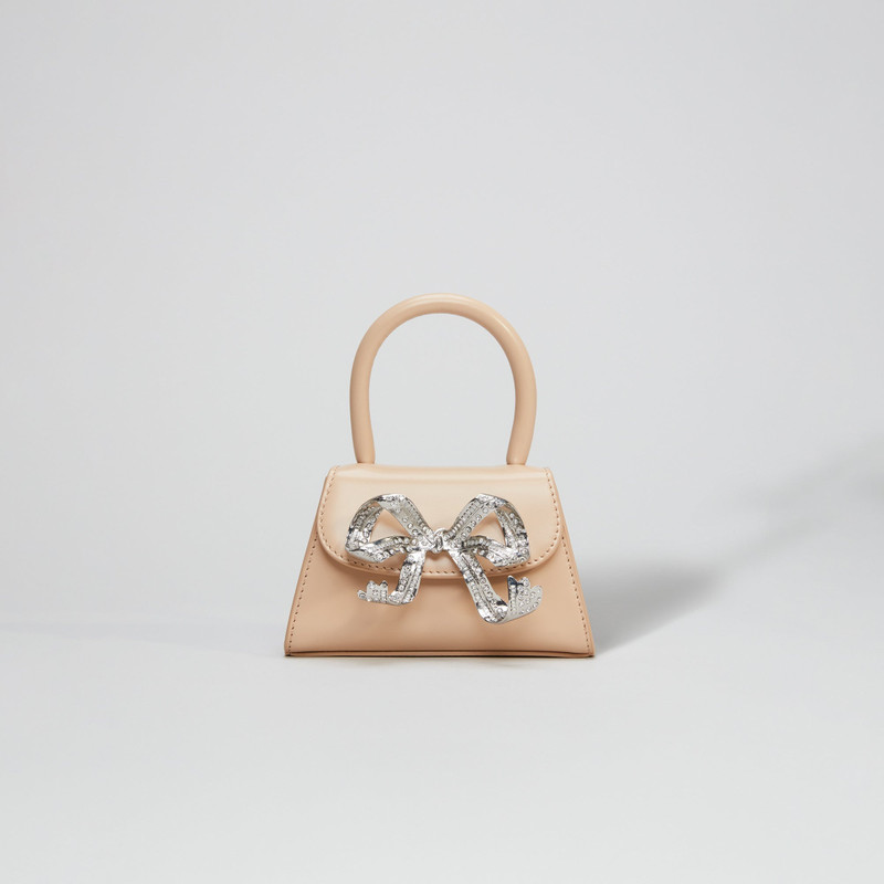 The Bow Micro in Caramel with Diamanté 1