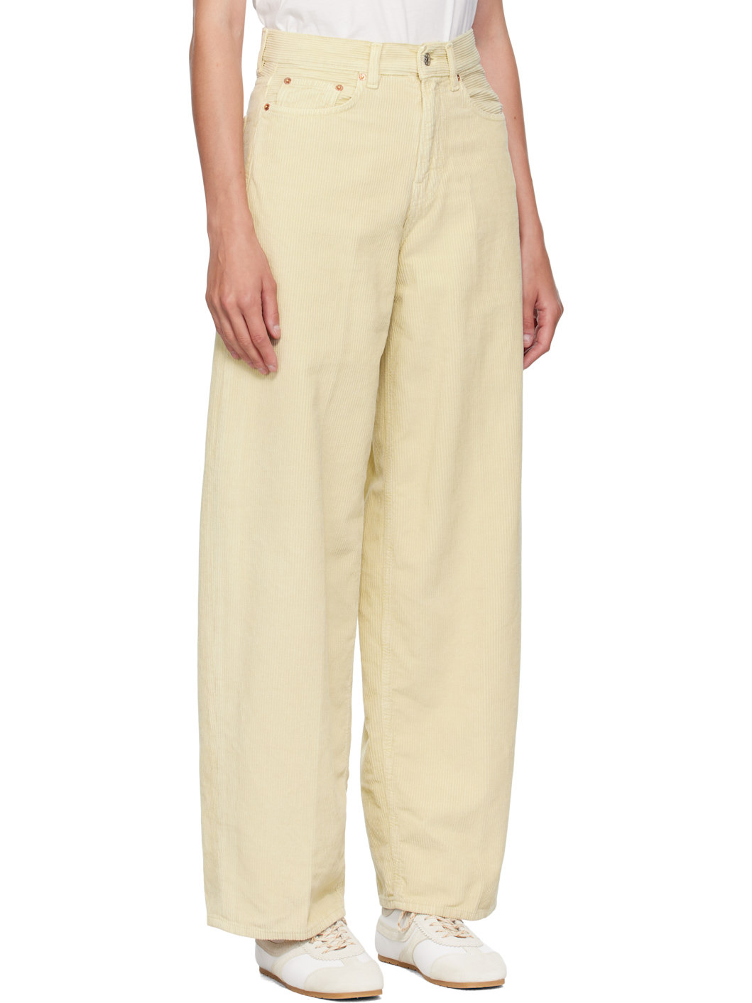 Beige Loose Roomy Trousers - 2