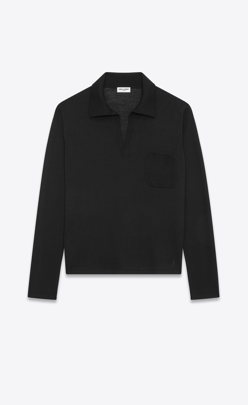 cassandre polo shirt in wool - 1