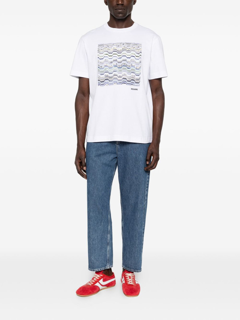 Missoni zigzag-embellishment T-shirt outlook