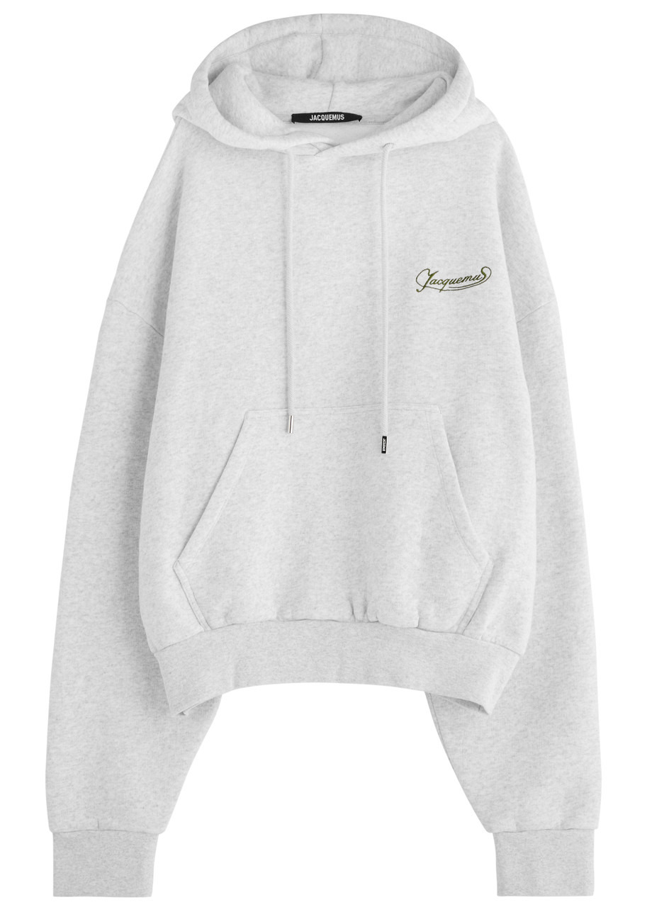 Jacquemus Le Hoodie Corto Hooded Cotton Sweatshirt - 1