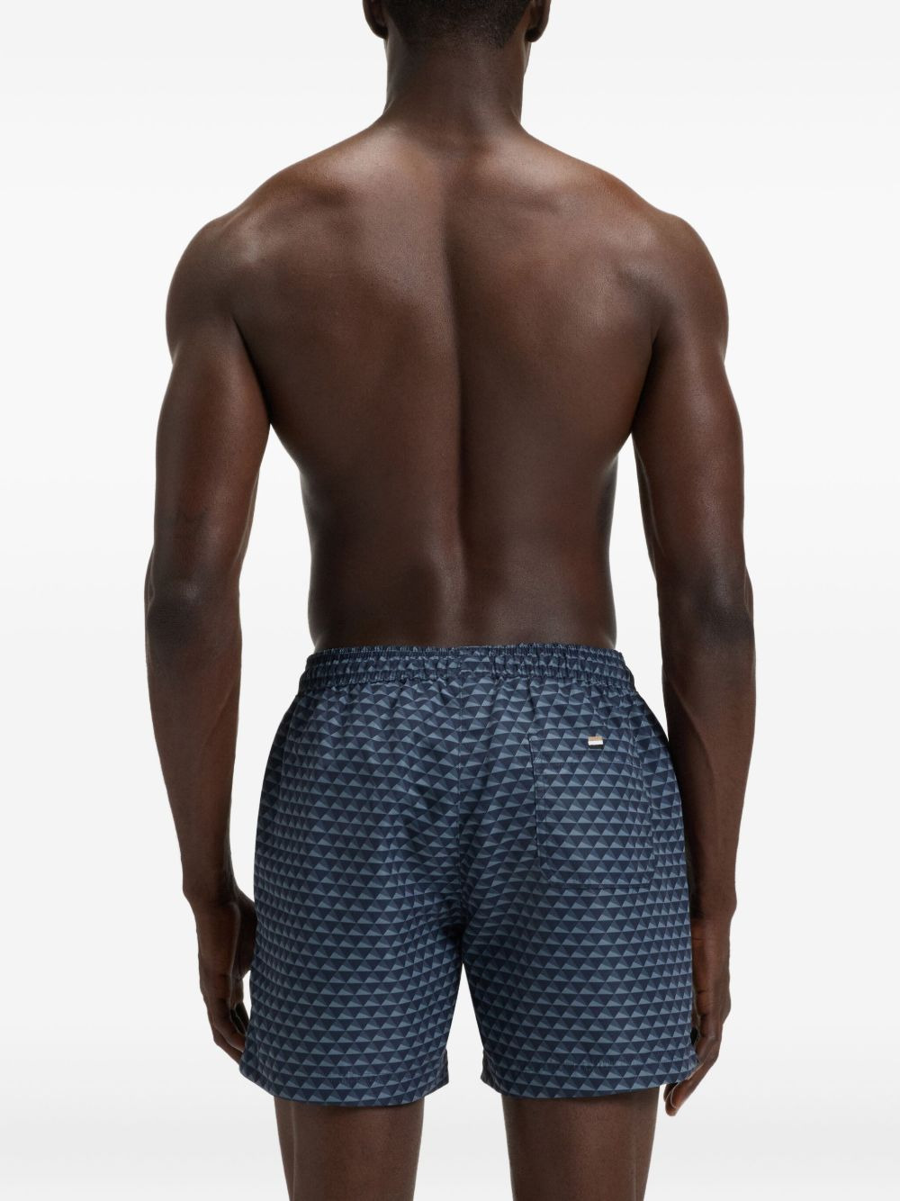 geometric-print swim shorts - 3
