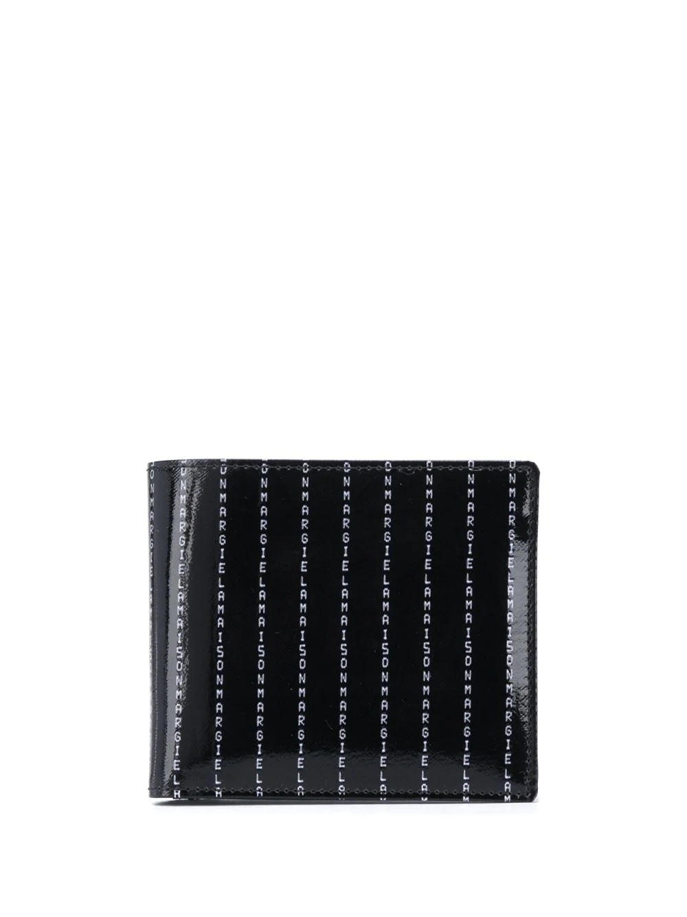 striped logo pattern wallet - 1