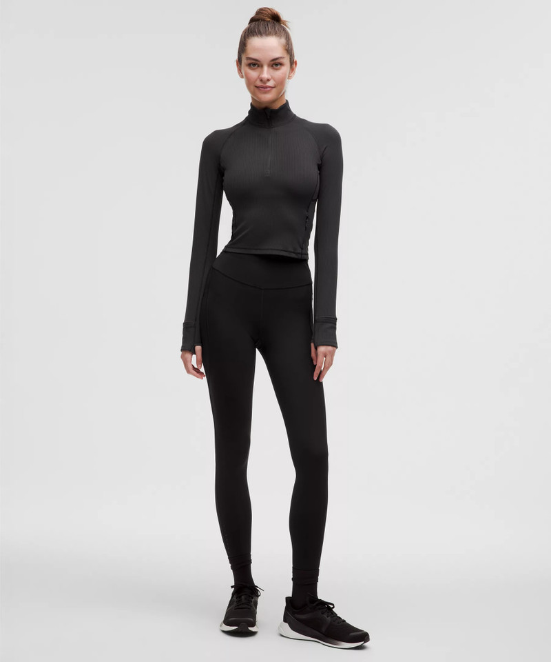 lululemon It's Rulu Ribbed Cropped Half Zip outlook