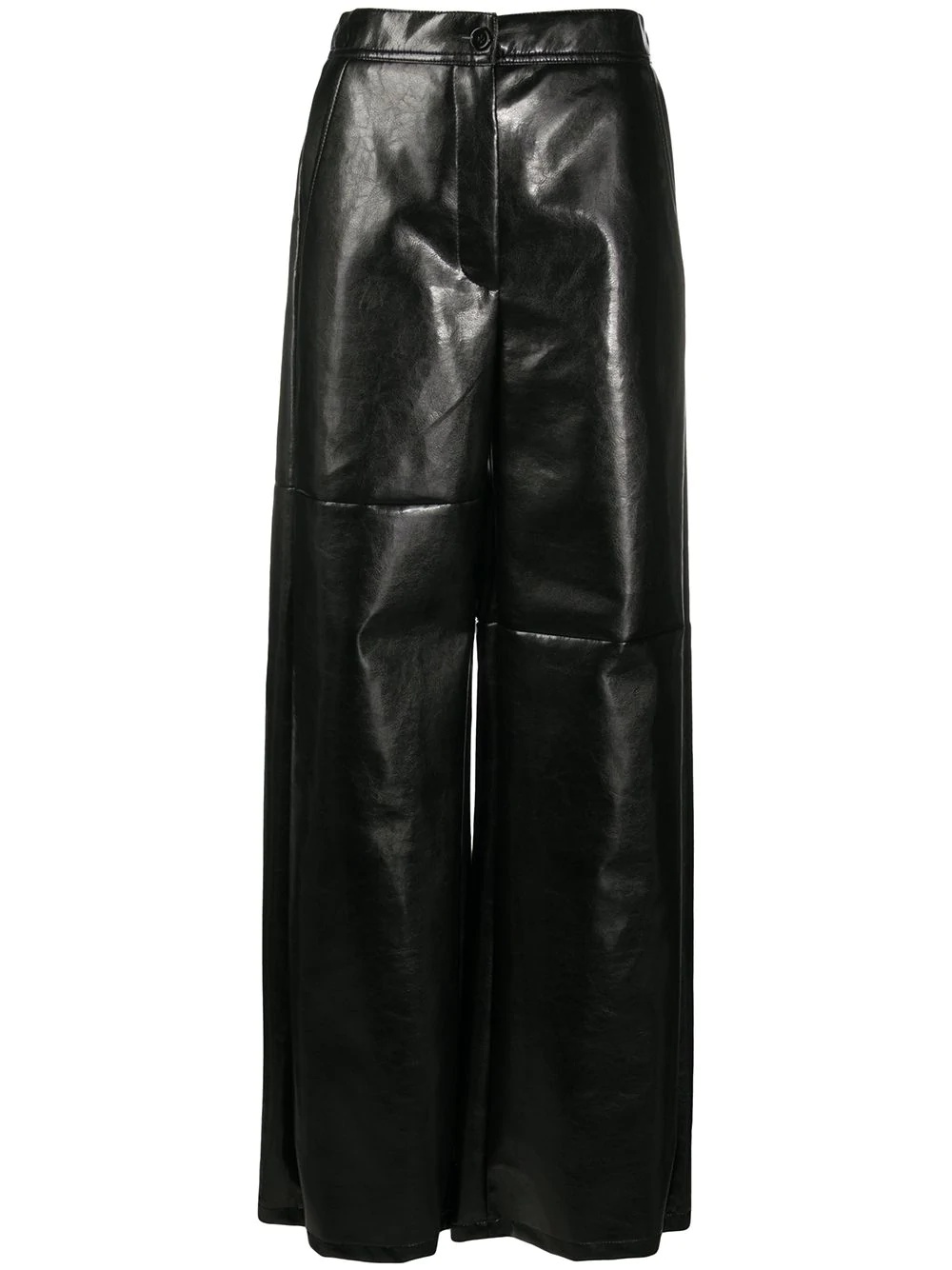 high-waisted wide-leg trousers - 1