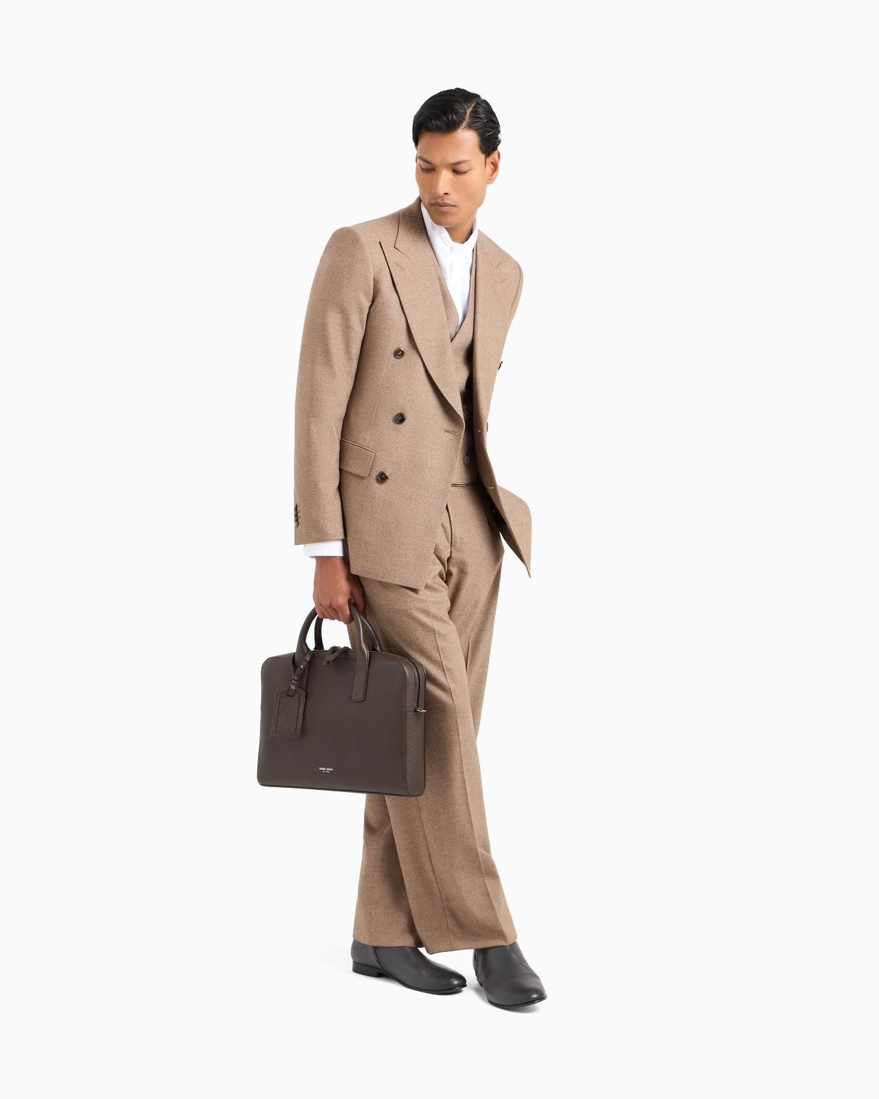 Royal Line double-breasted suit in stretch virgin wool and cashmere - 2