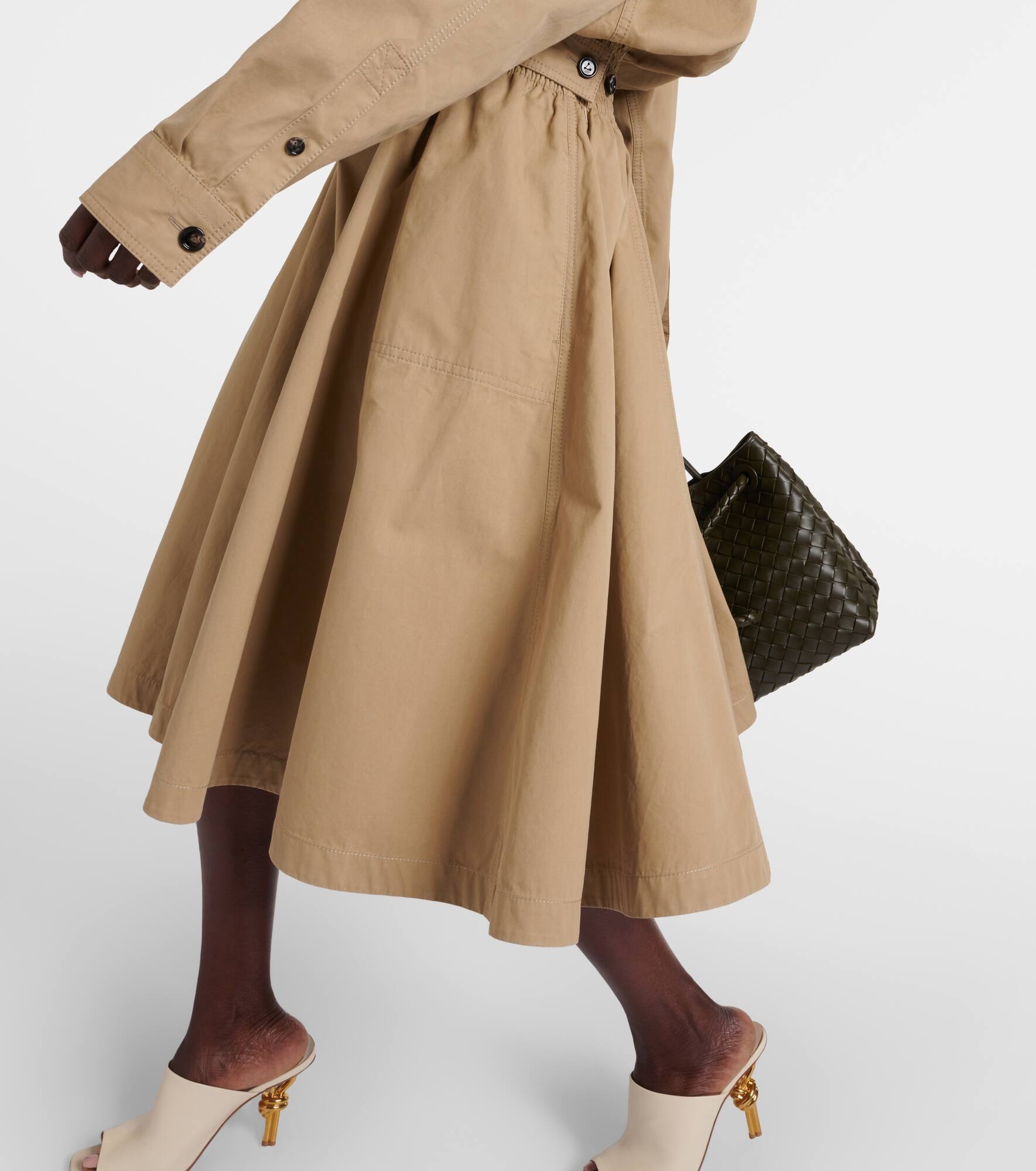 Cotton twill shirt dress - 5