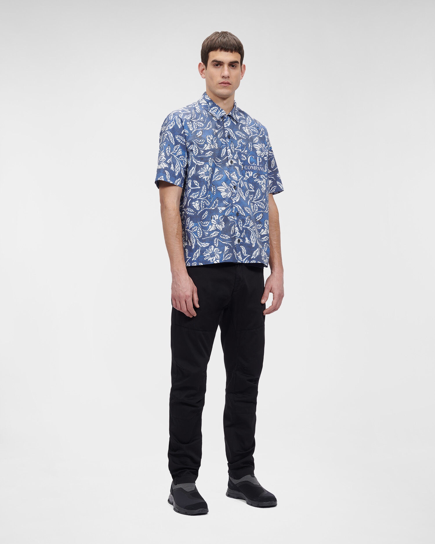 All-over Printed Popeline Short Sleeved Shirt - 3