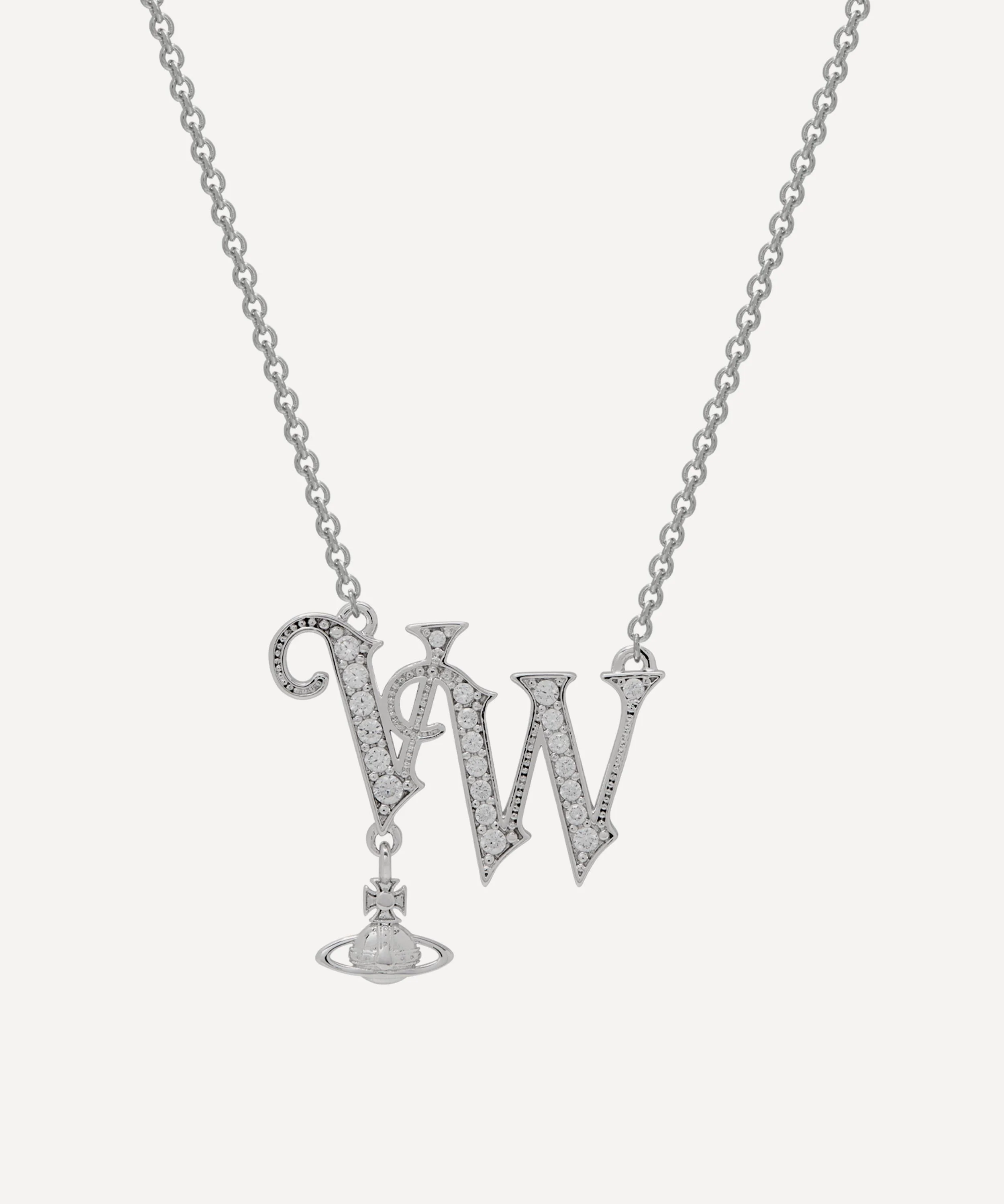 Silver-Tone VW Pendant Necklace - 1