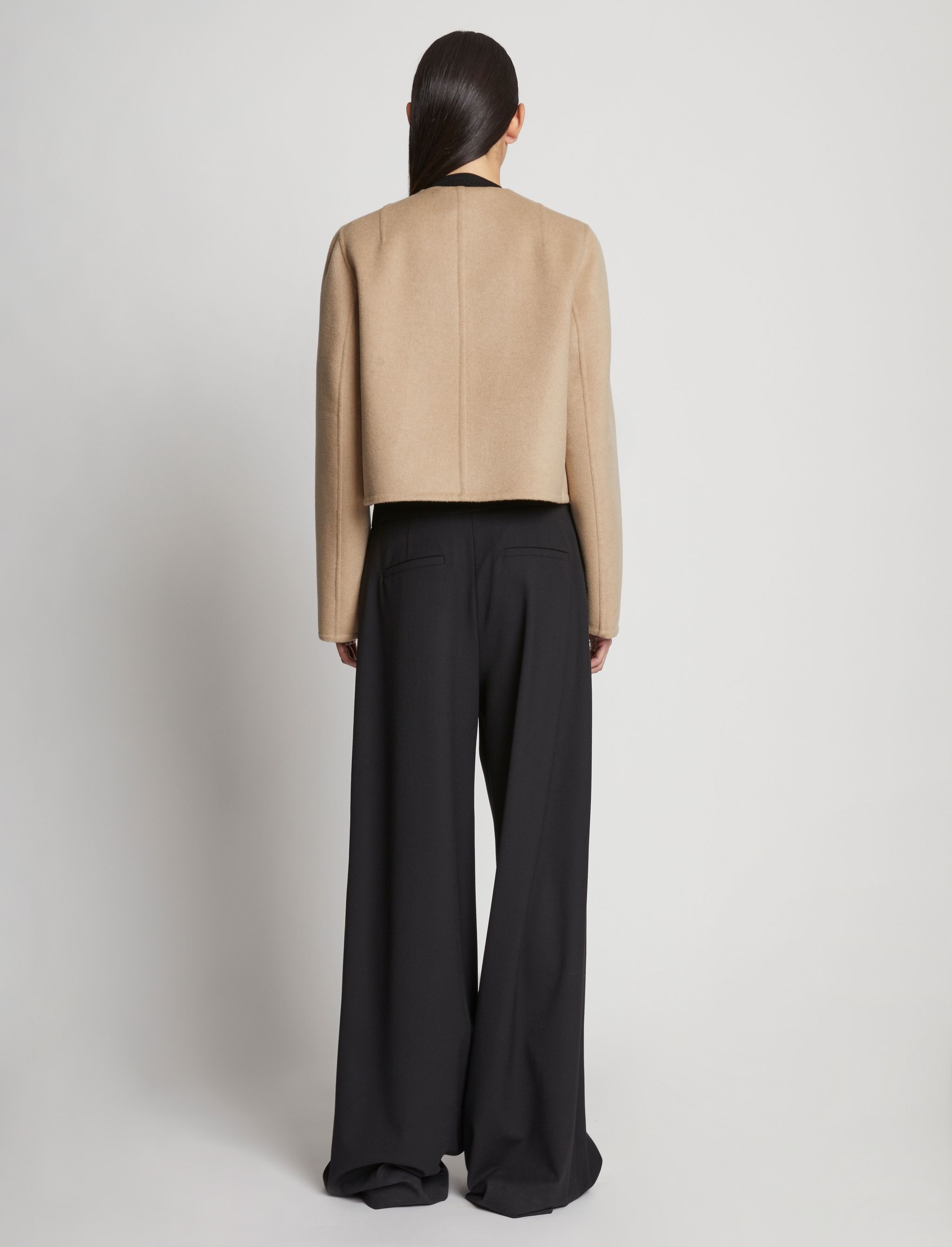Eco Wool Double Face Crop Jacket - 5