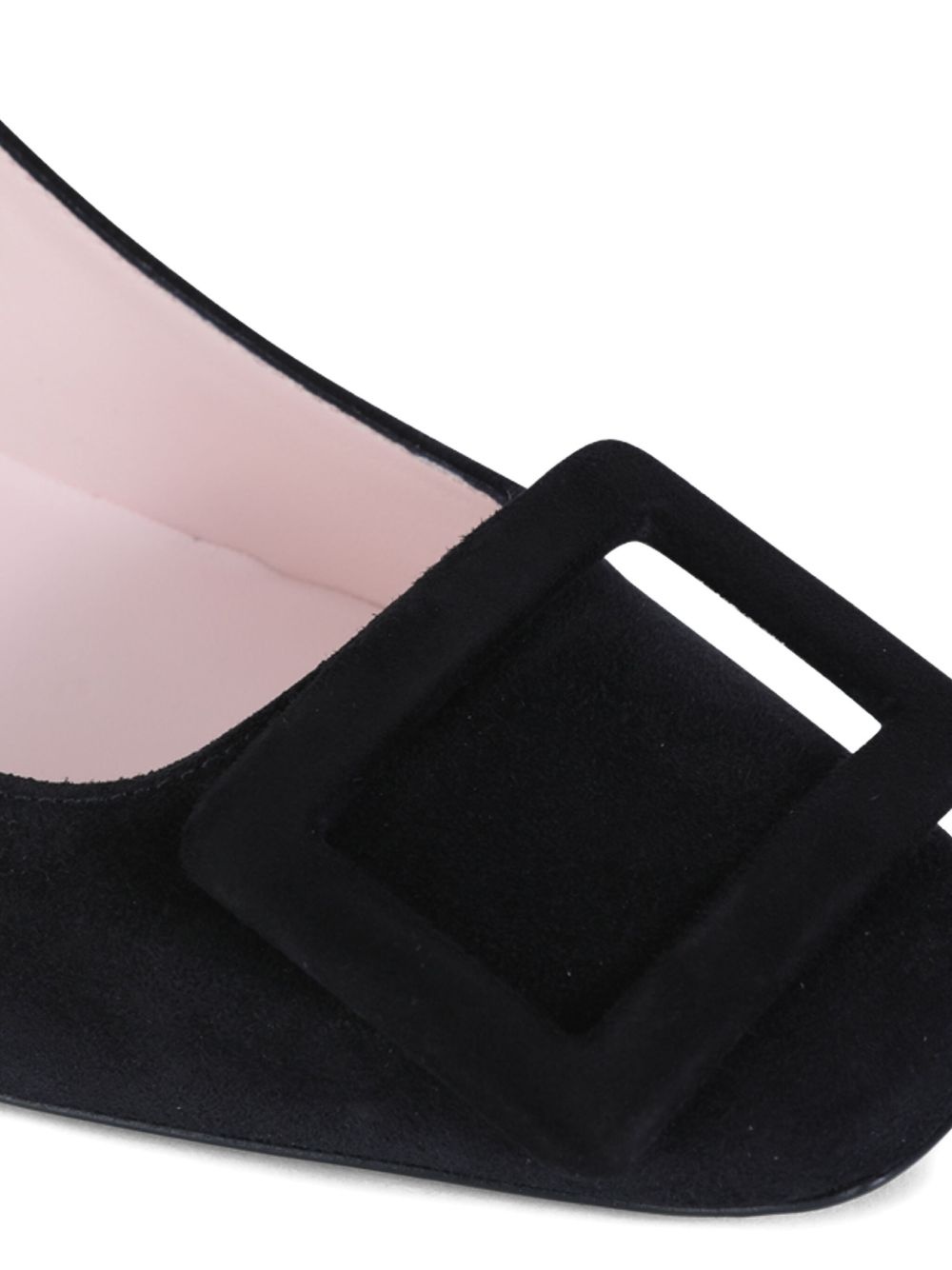 70mm buckle-embellished suede pumps - 4