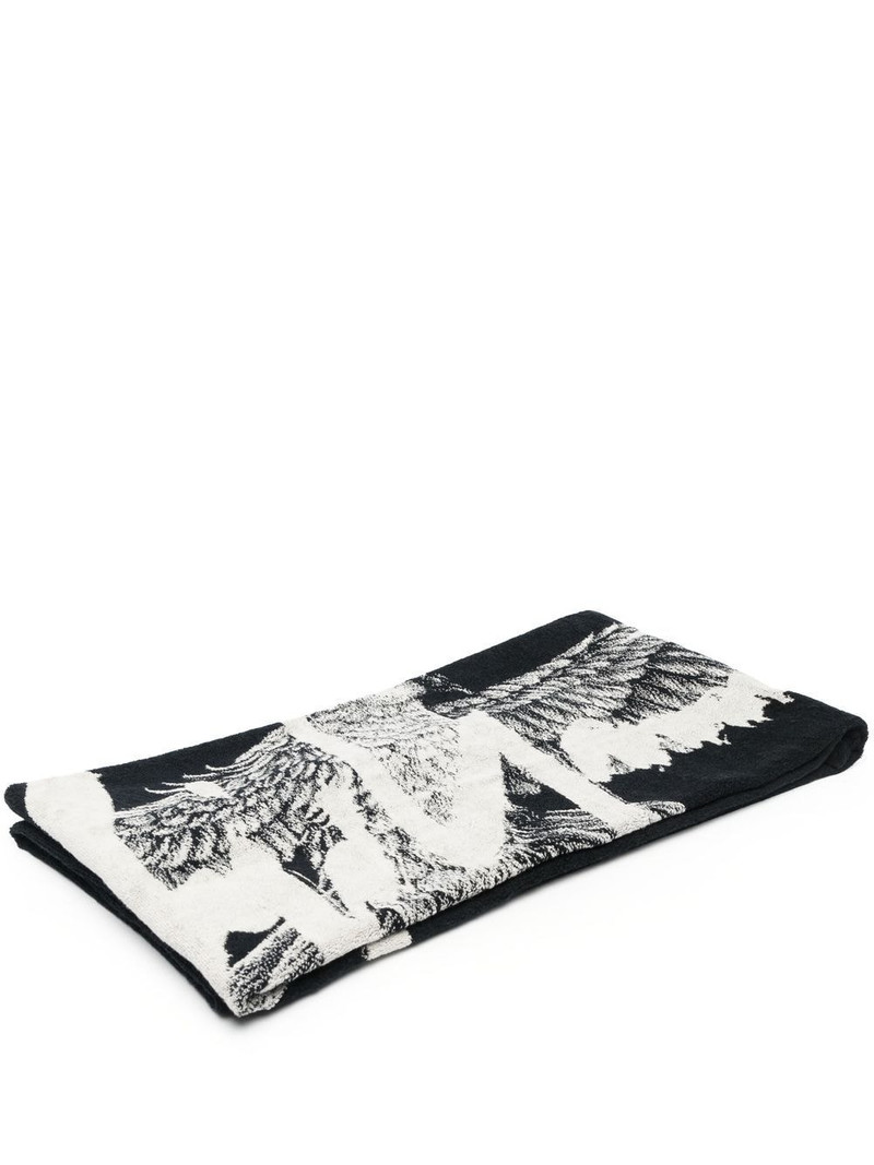 logo print towel 1