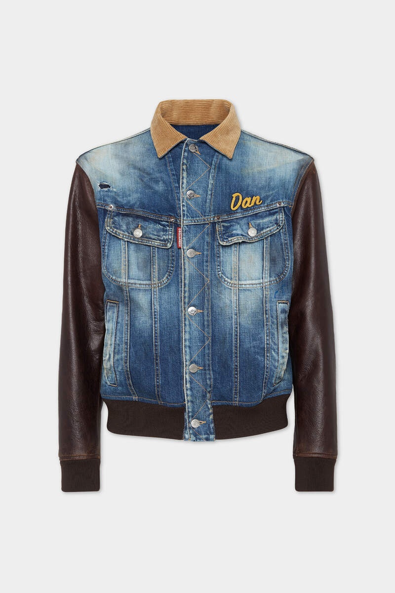 【関税送料込】DSquared2 STREET COLLEGE BOMBER JACKET DSQUARED2 Street College panelled bomber jacket | farfetch