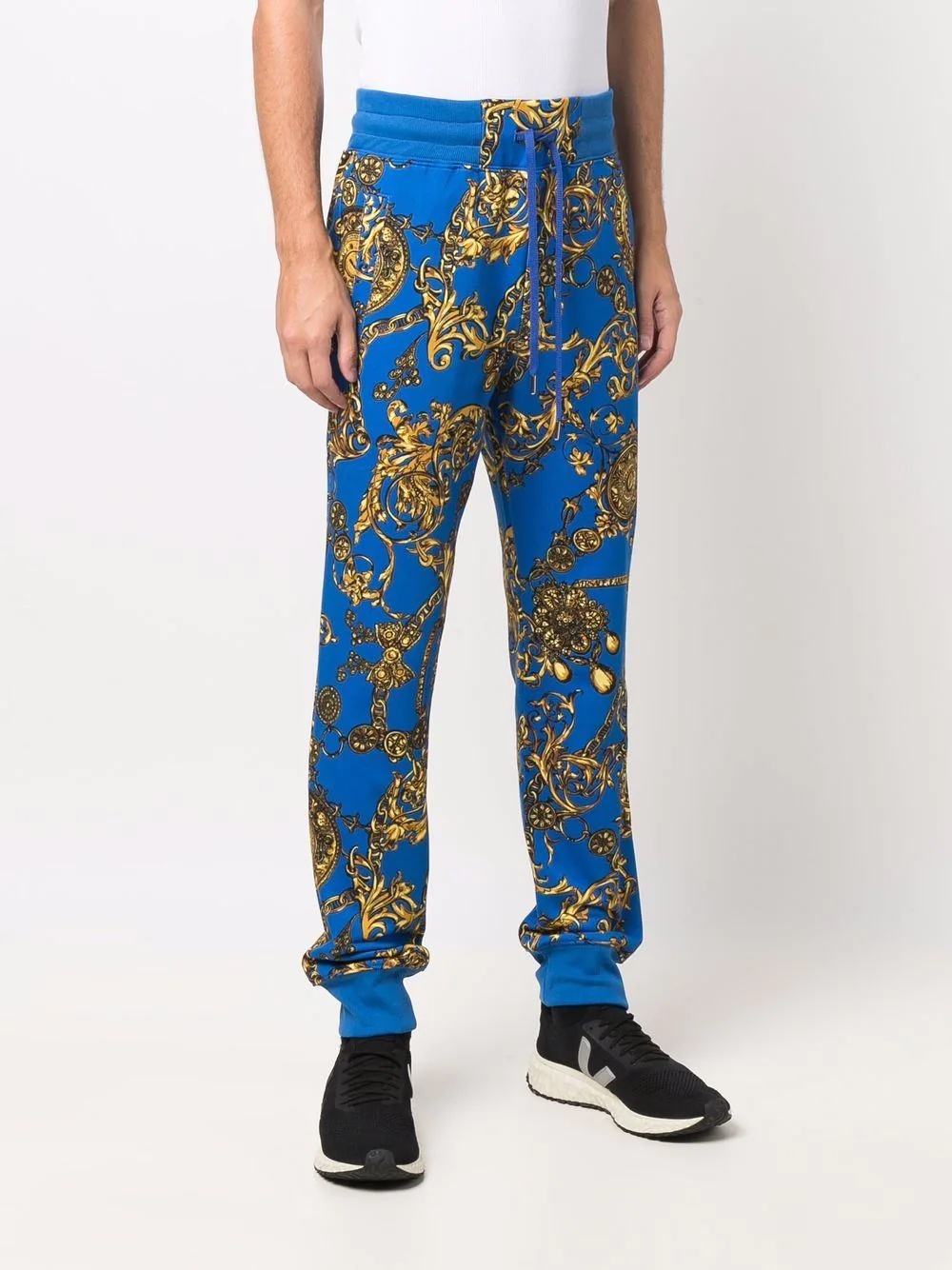 Barocco print track trousers - 3