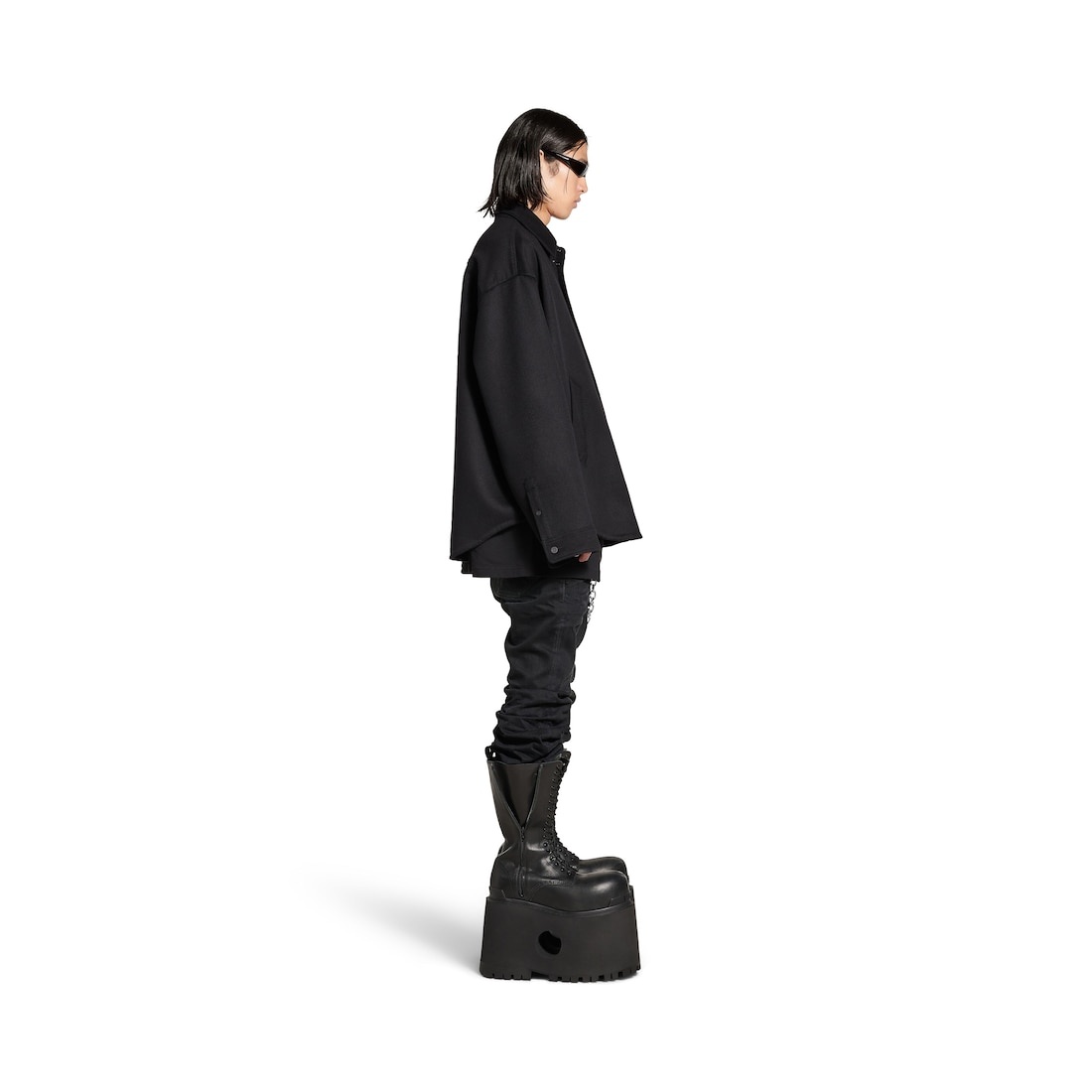 Men's Padded Shirt in Black - 3