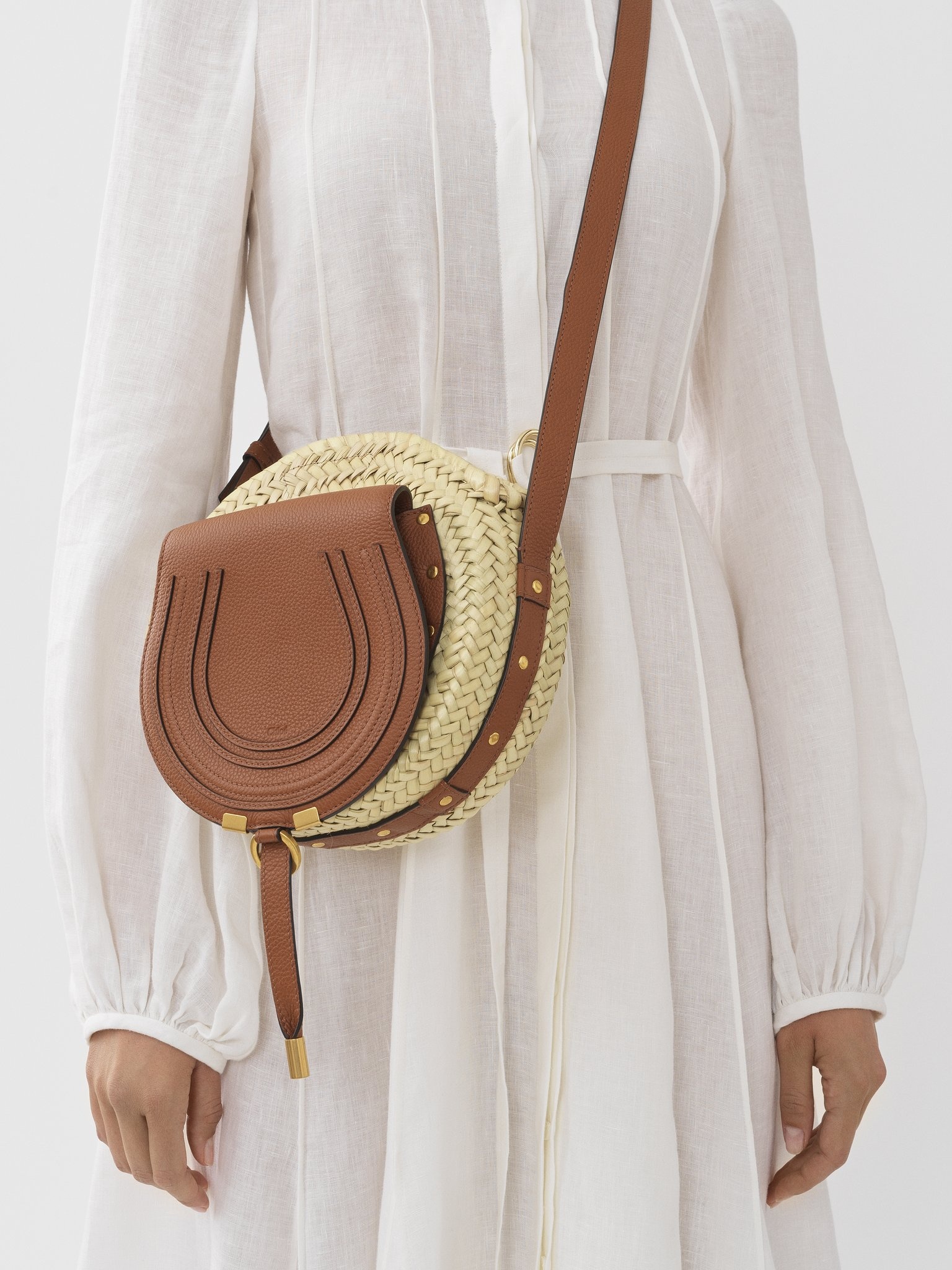 Chloé MARCIE CROSS-BODY BASKET | REVERSIBLE