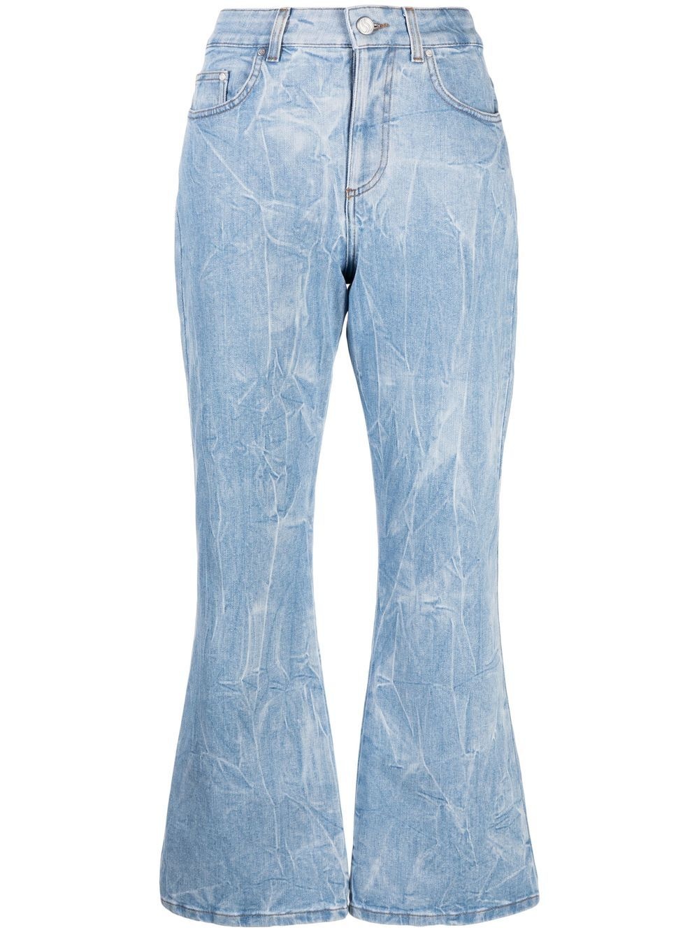 logo-patch denim jeans - 1