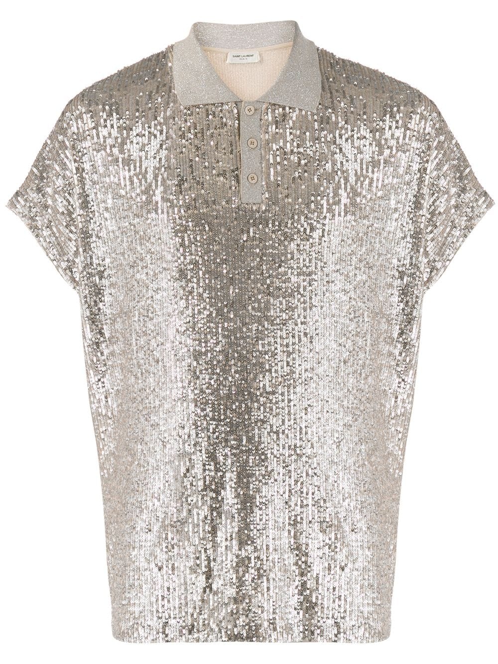 sequinned polo shirt - 1