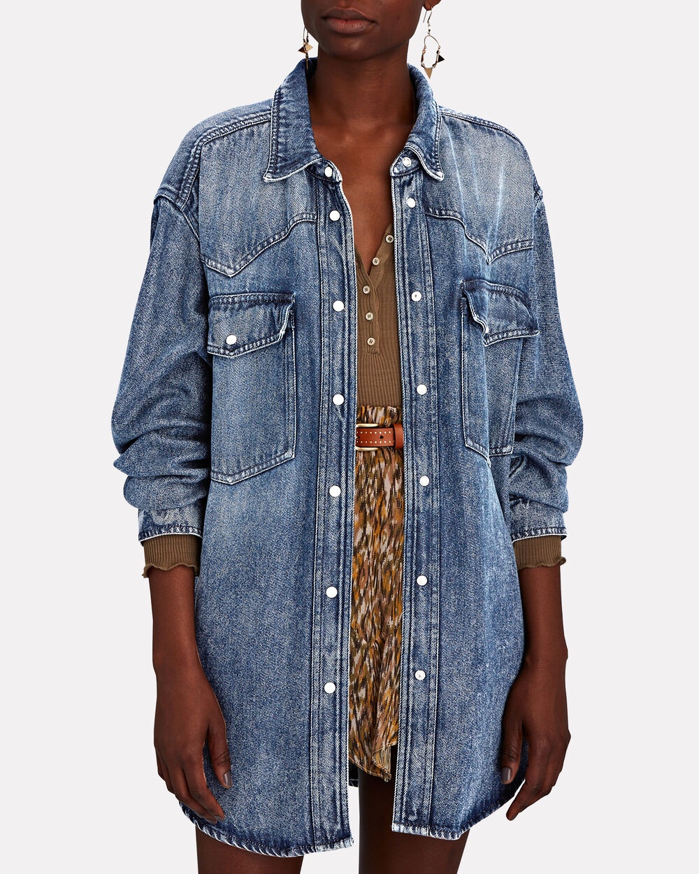 Taniami Oversized Denim Shirt - 3