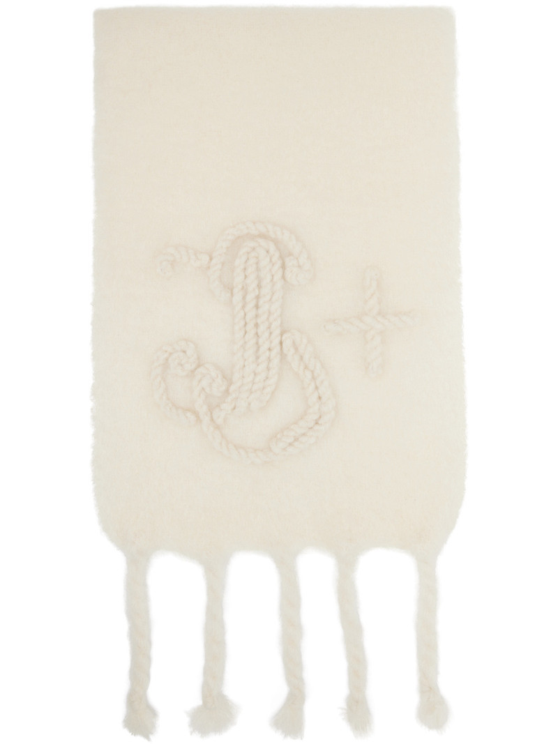 Off-White Mohair Scarf 1