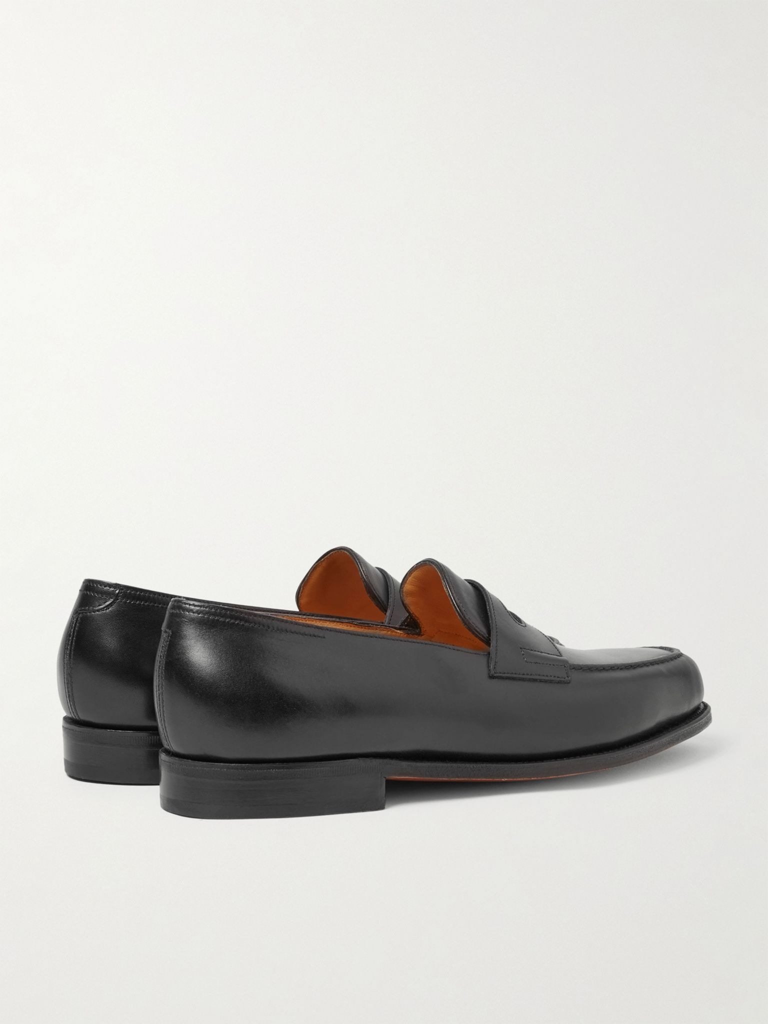 Lopez Leather Penny Loafers Black - 4