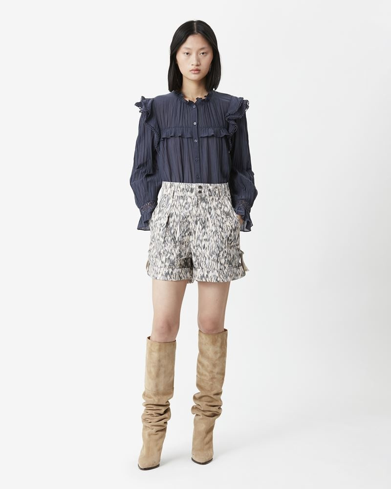 Isabel Marant Étoile KALOSCOE CARGO PRINTED SHORTS outlook