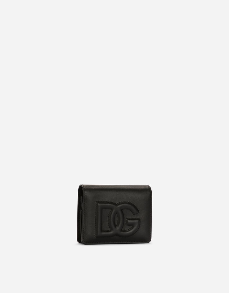 Calfskin wallet with DG logo - 2