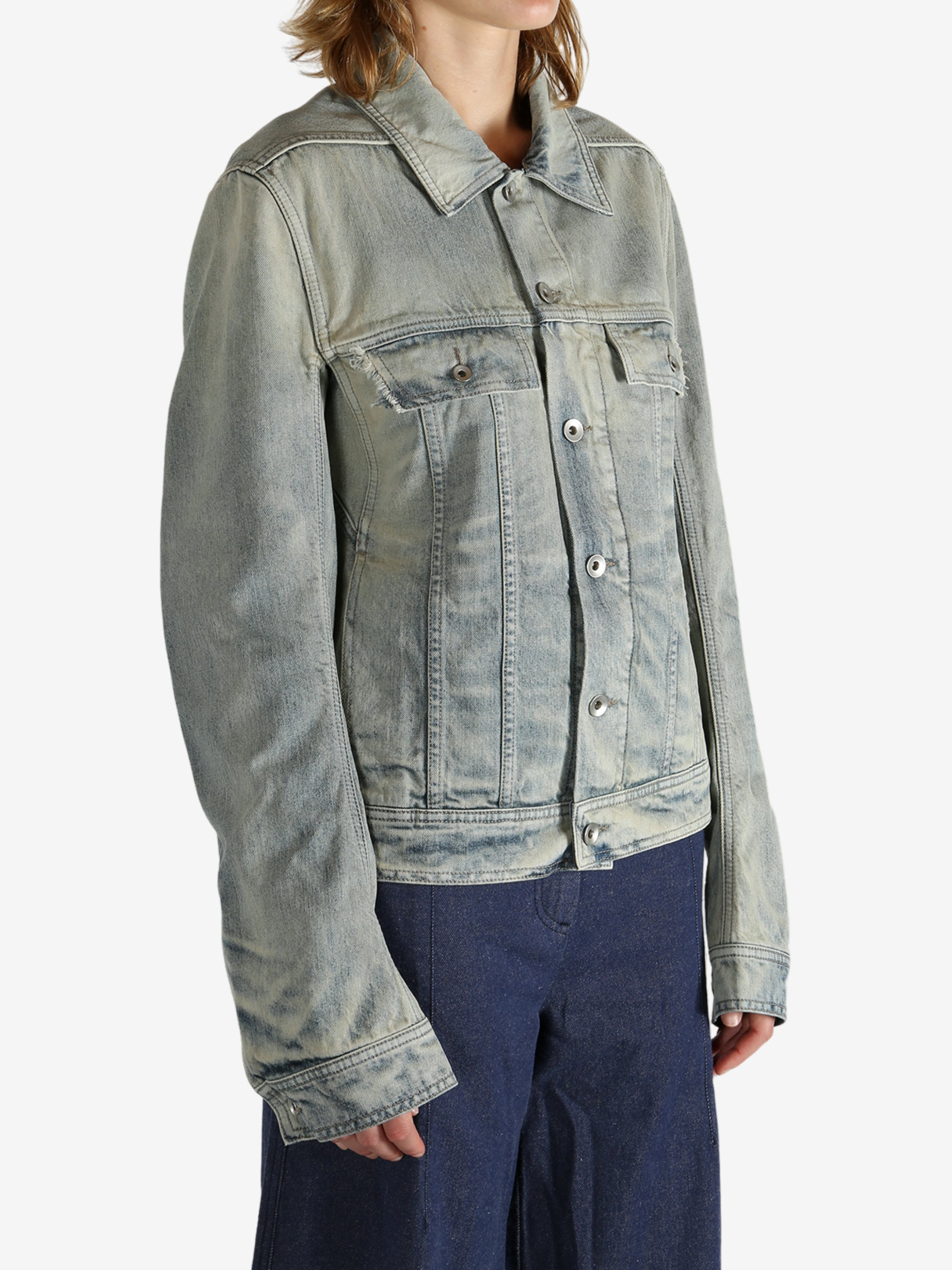 RICK OWENS DRKSHDW - Women Trucker Worker Jacket - 2