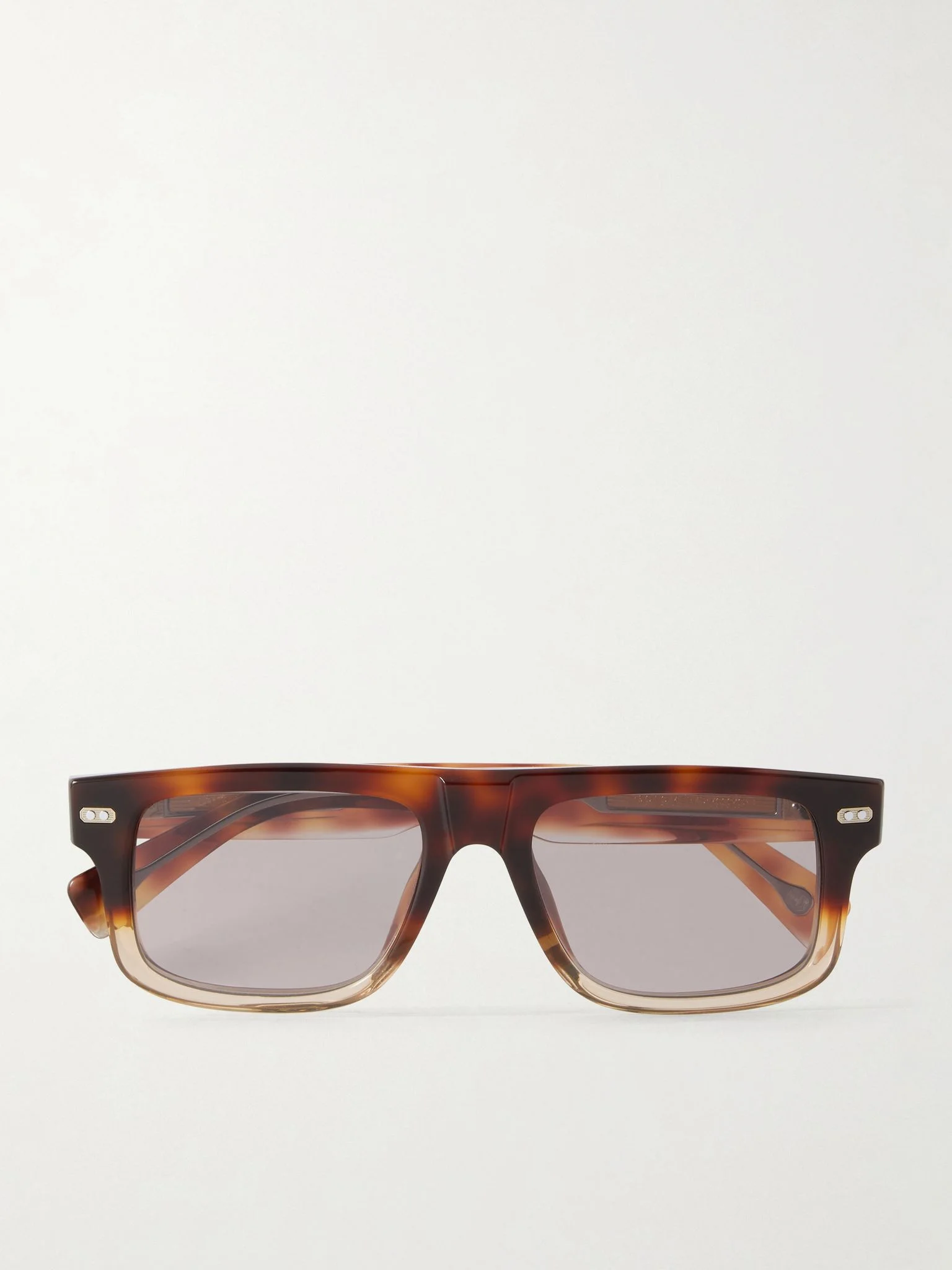 Aviator-style tortoiseshell acetate sunglasses Tortoiseshell - 1