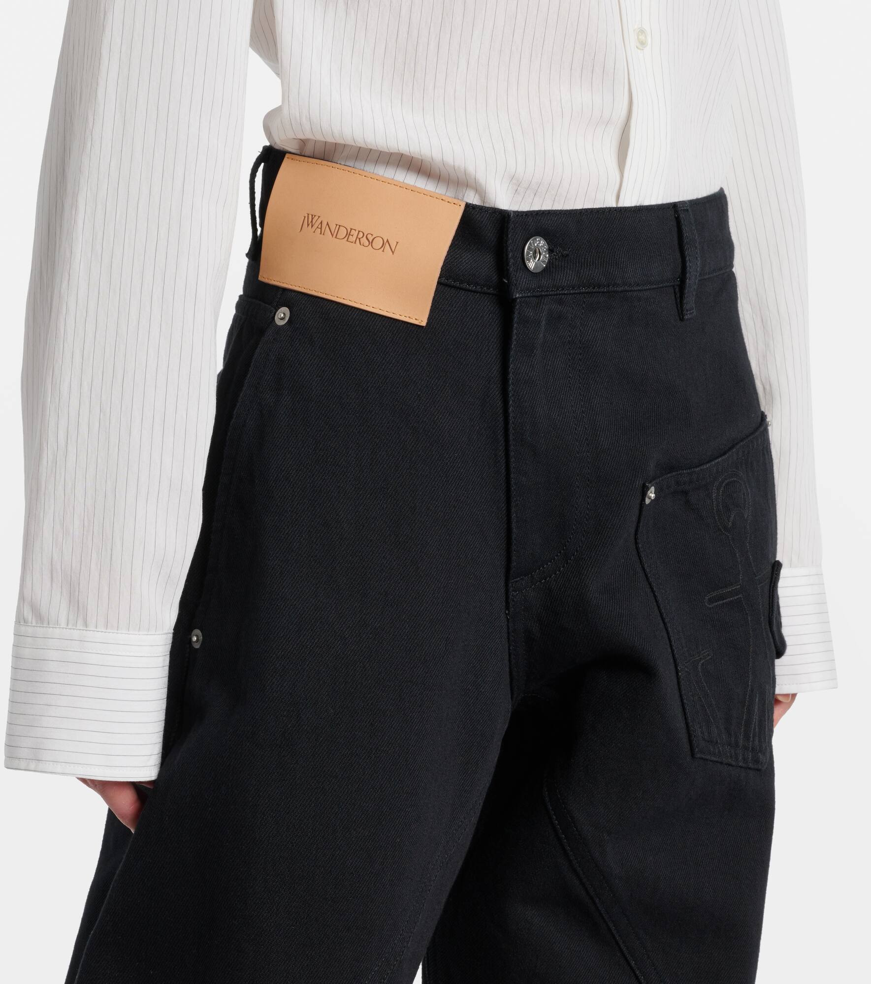 High-rise barrel-leg jeans - 4