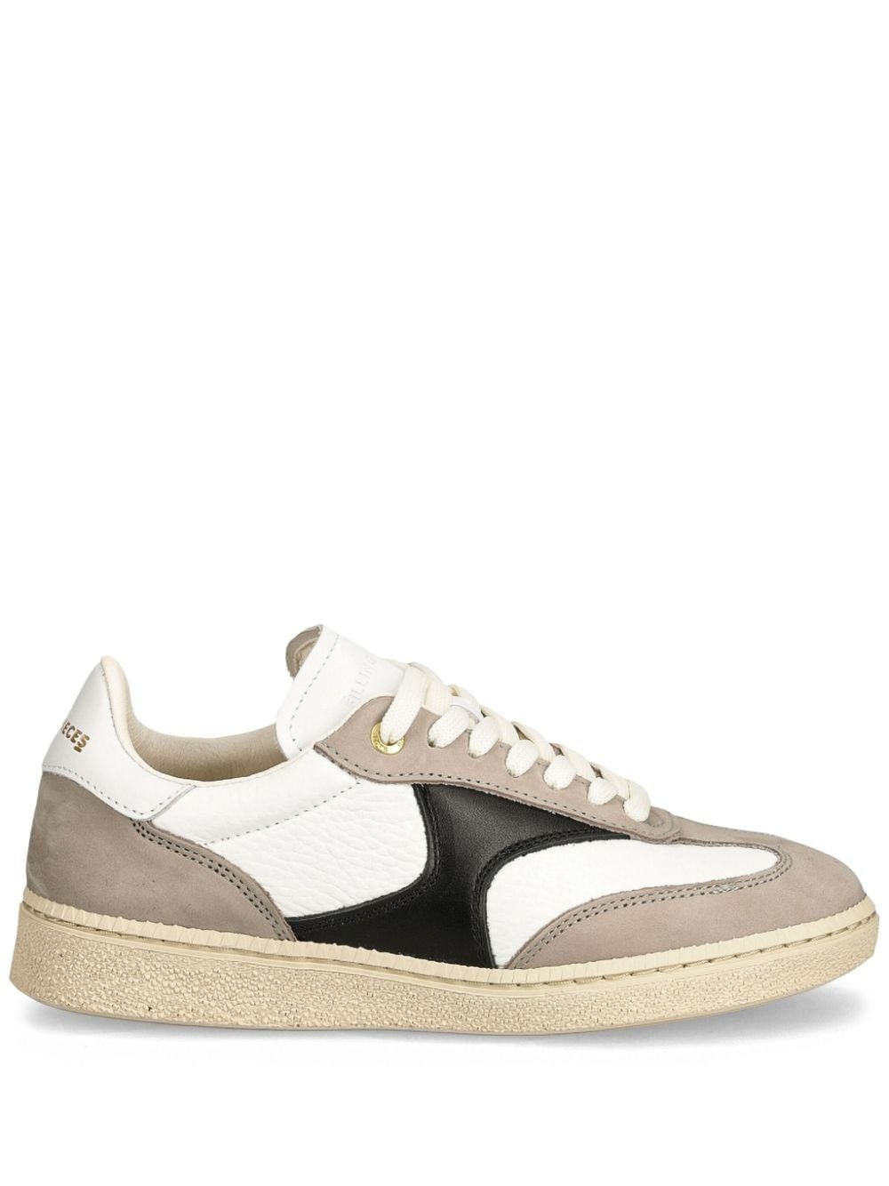 panelled design trainers - 1