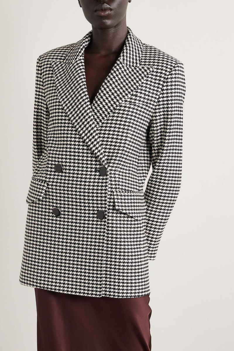 Hutchinson belted houndstooth woven blazer 3