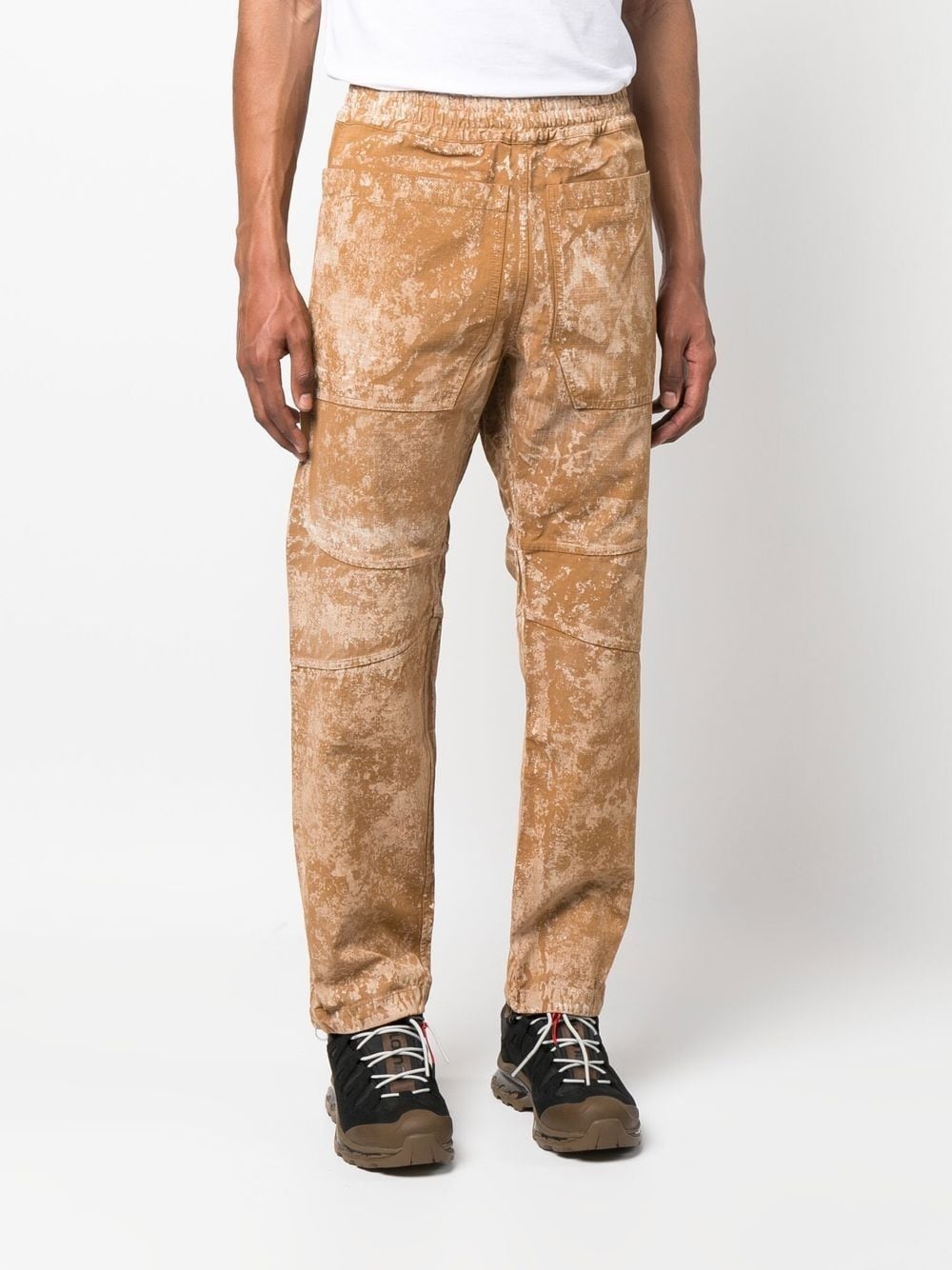 Oss bleached-effect ripstop trousers - 3