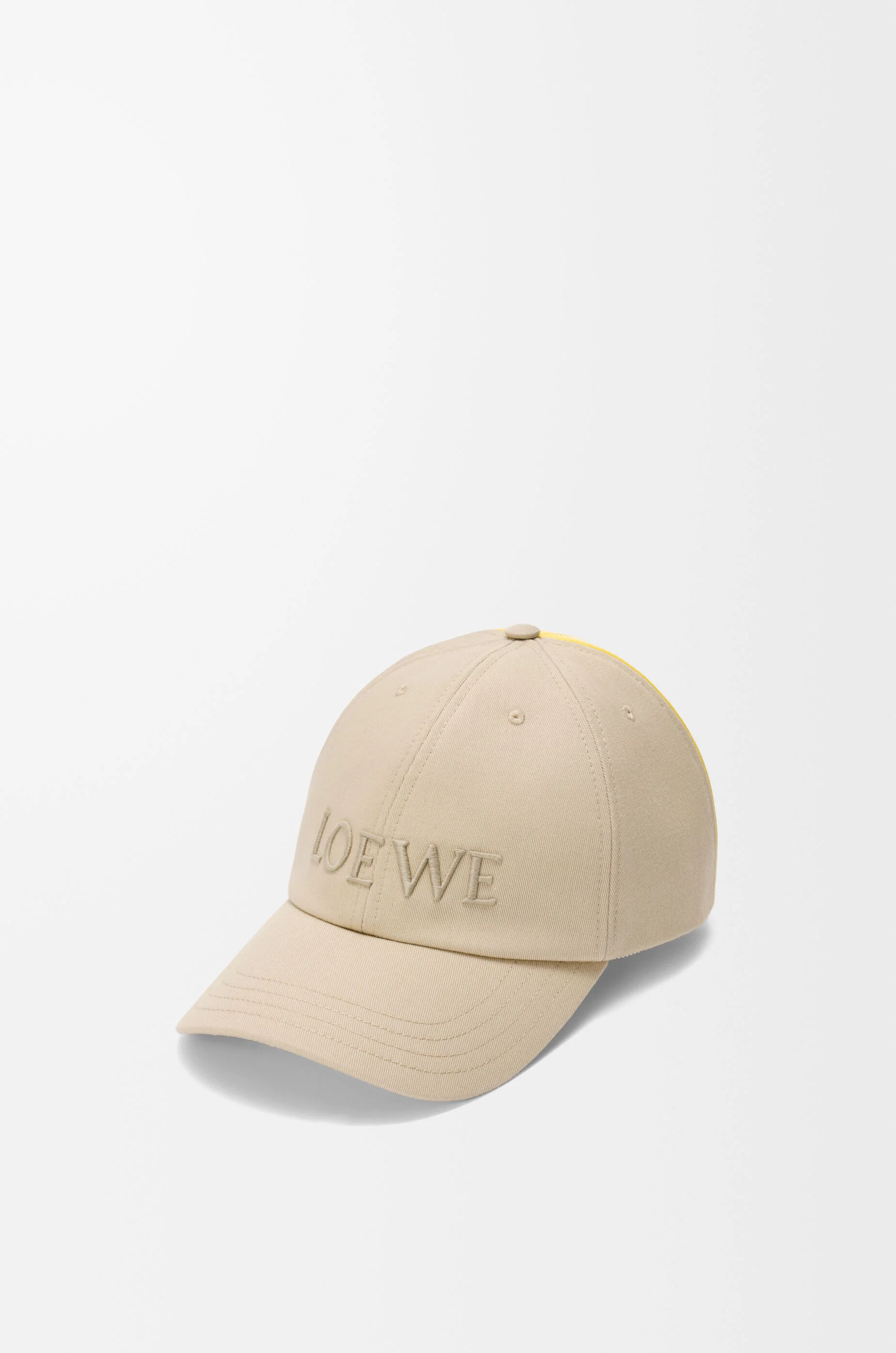LOEWE bicolour cap in cotton canvas - 1