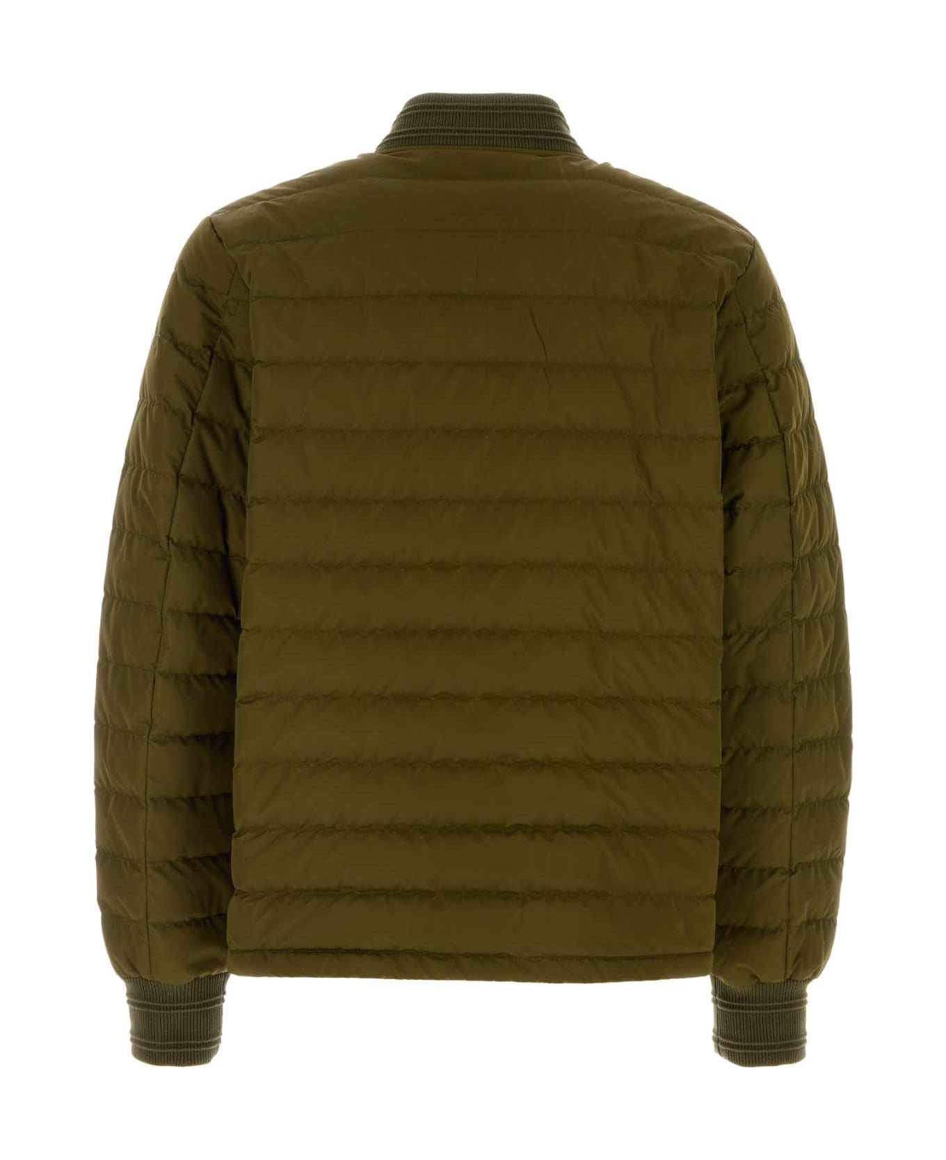 Army Green Polyester Down Jacket - 2