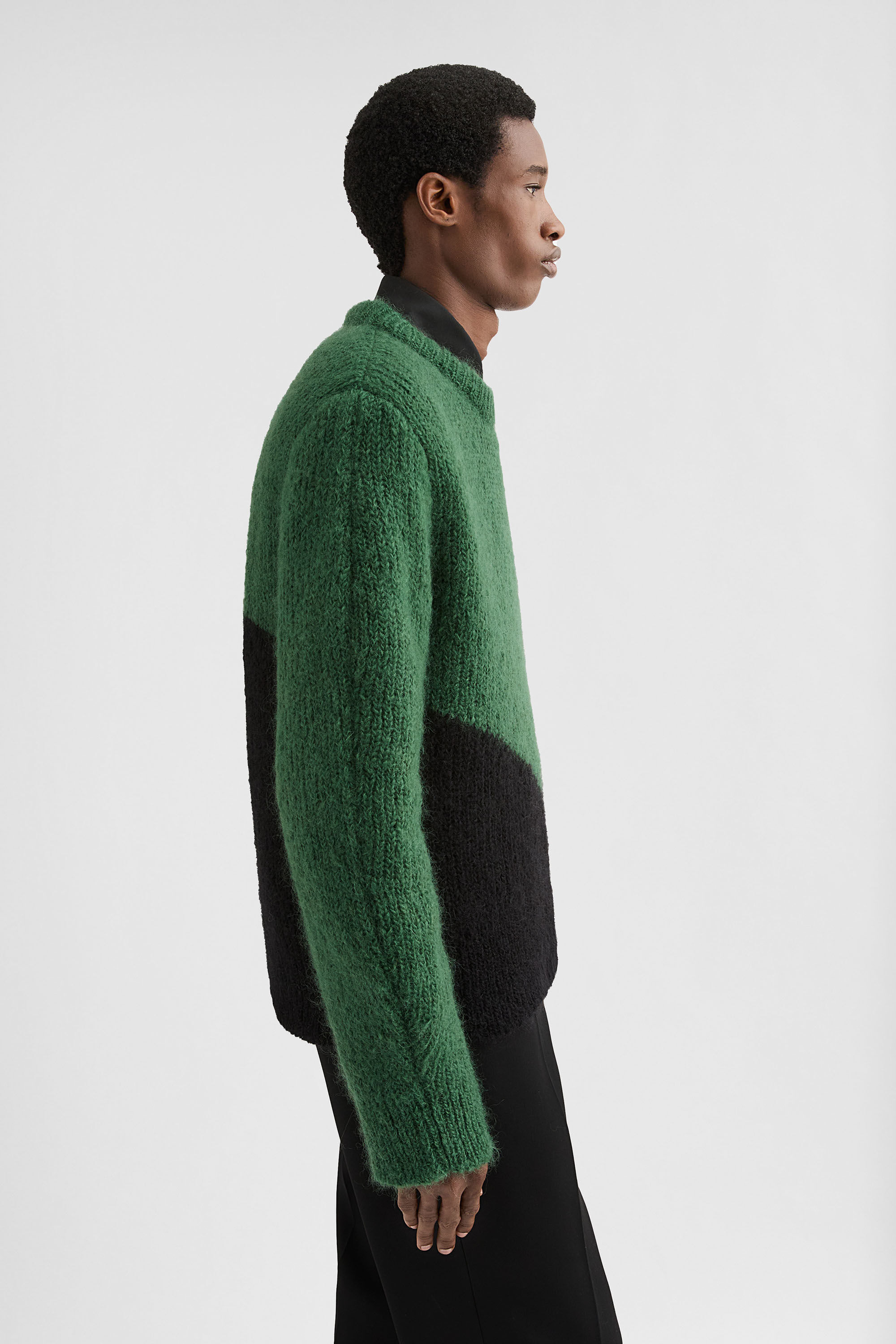 Wool Blend Crew-Neck Sweater - 2