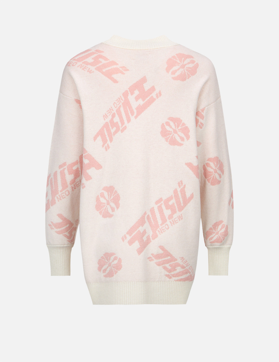 ALLOVER KAMON AND LOGO JACQUARD SWEATER - 2