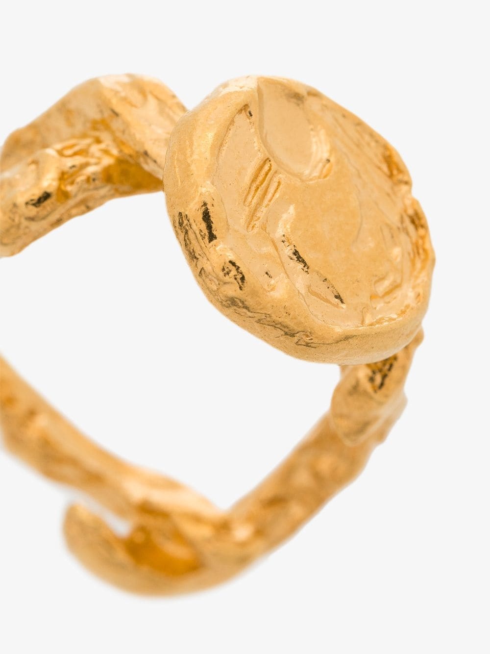 Wasteland 24kt gold-plated ring - 3