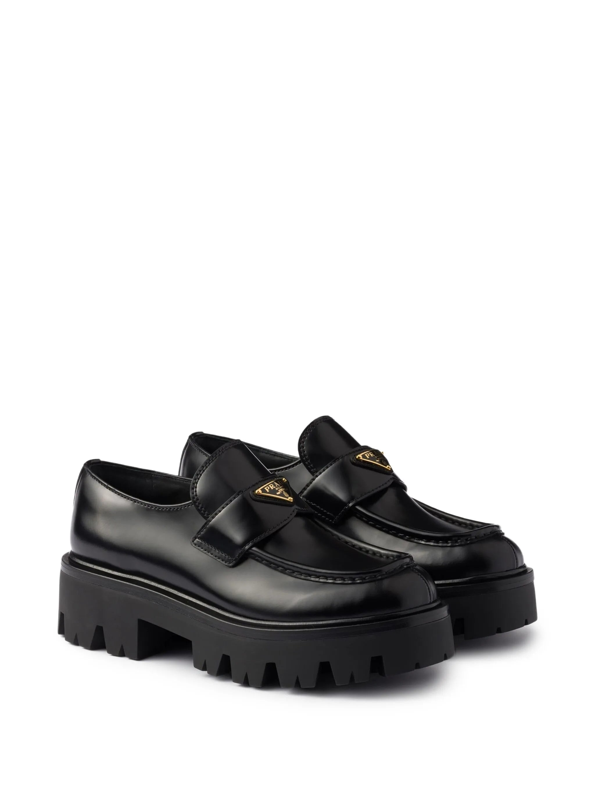 Prada Triangle-logo Platform Loafers - 5