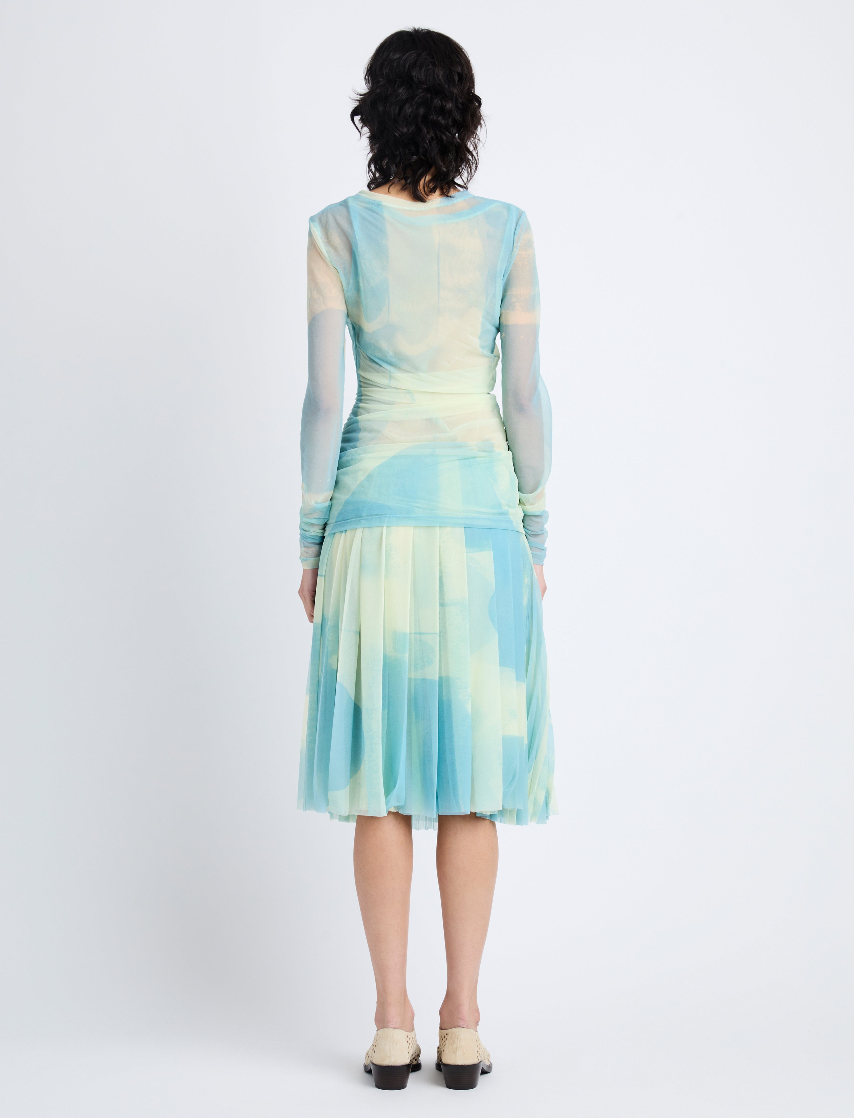 Judy Skirt in Printed Nylon Jersey - 4