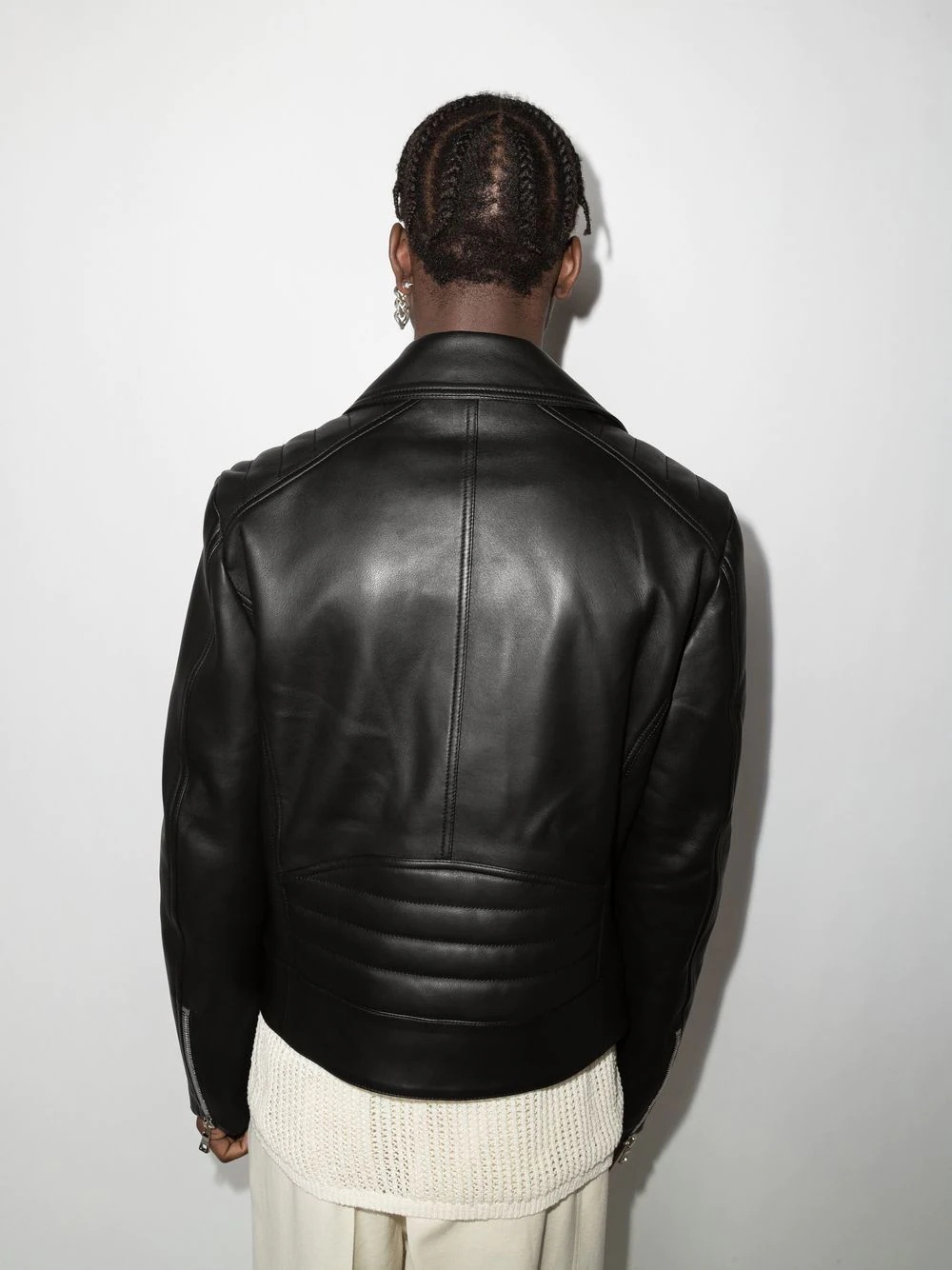 leather biker jacket - 3