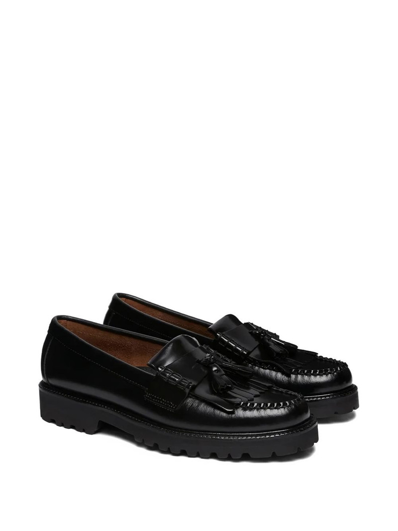 G.H.BASS Kiltie tassel-embellished platform loafers outlook