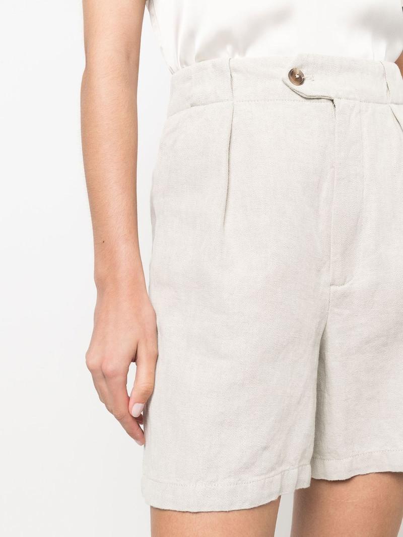 high-waisted organic-cotton shorts 5