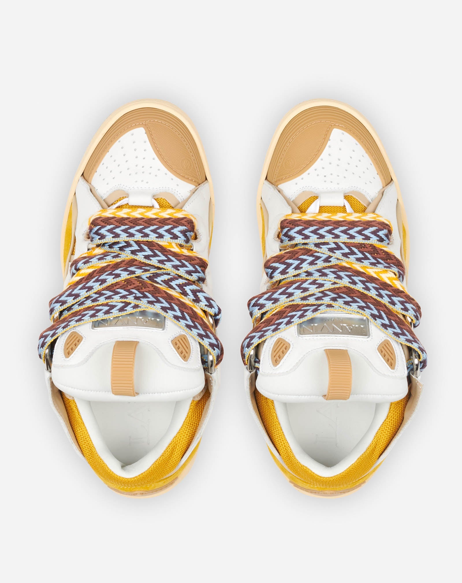 LEATHER CURB SNEAKERS - 4