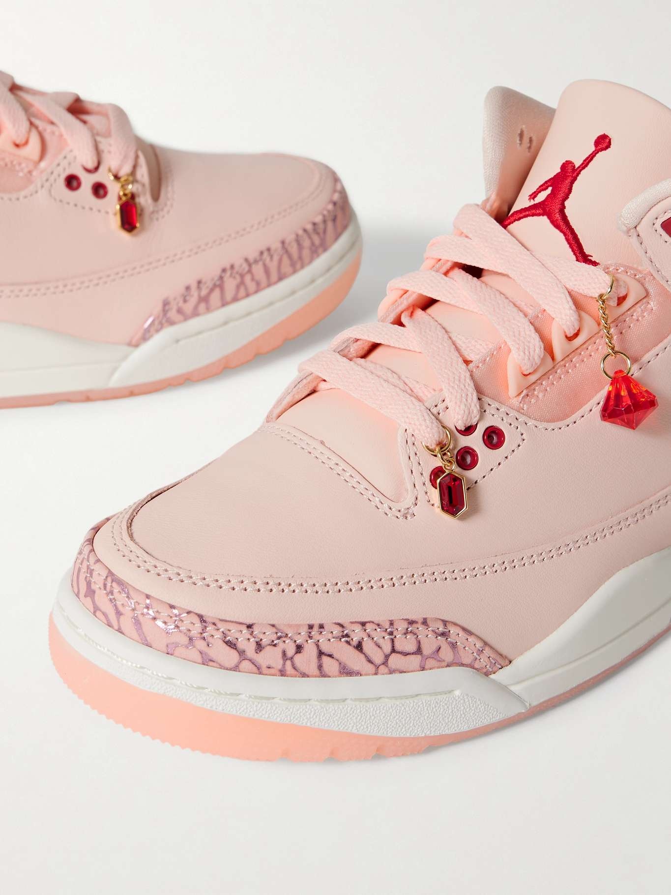 Air Jordan 3 Retro leather high-top sneakers Baby pink - 4