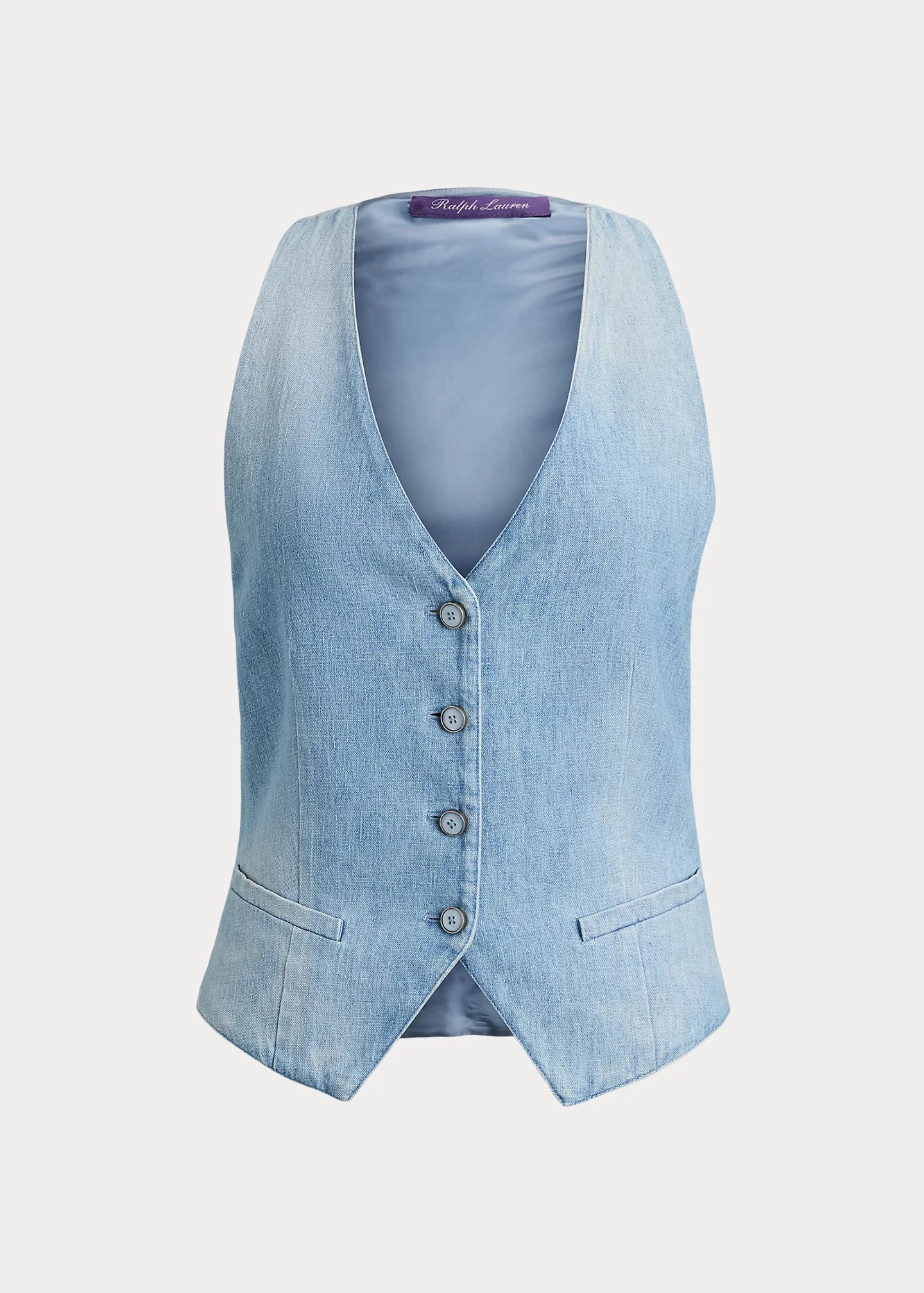 Clarissa Cotton Denim Vest - 1